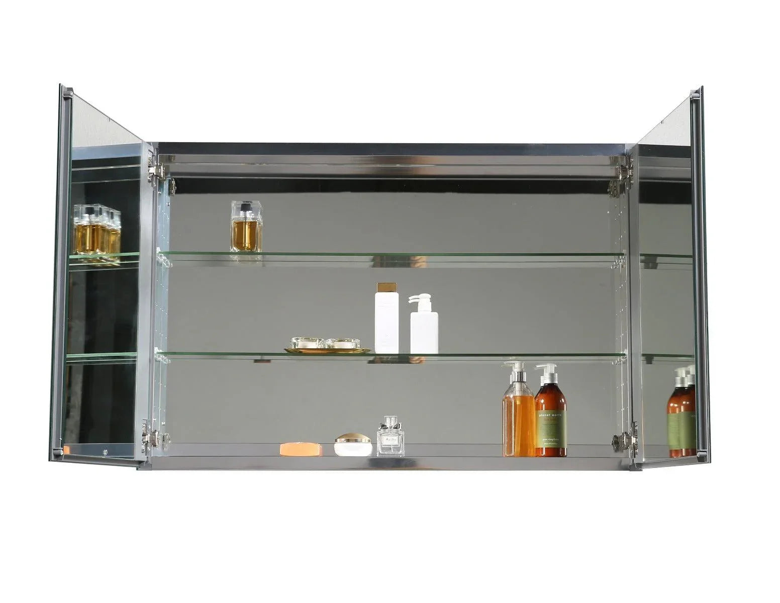 Armoire à Pharmacie Vitrine Palazzo INT Style Shabby Blanc Bois Et Verre