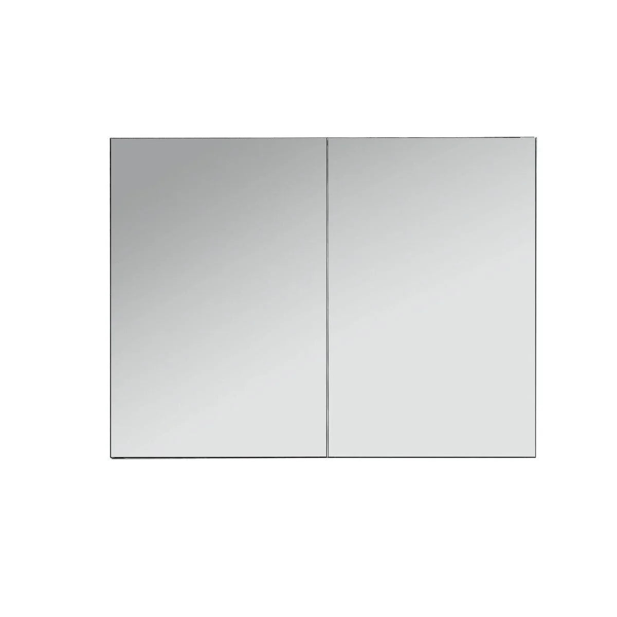 40" x 26" Aluminum Medicine Cabinet. Front view