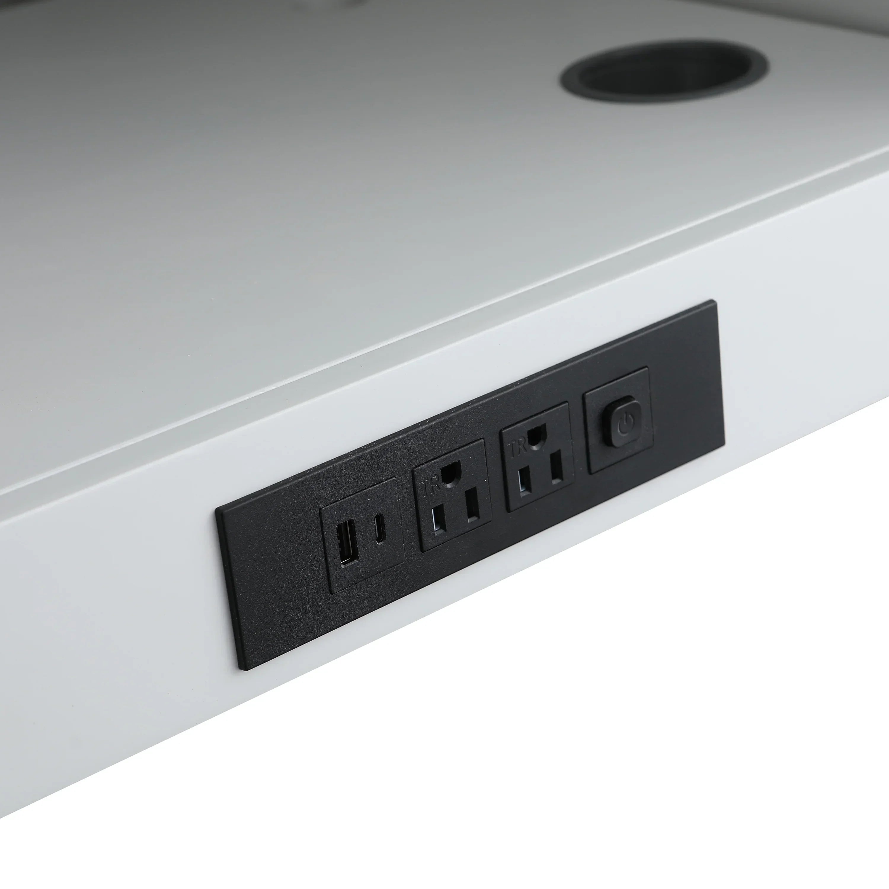 Meuble-Lavabo Autoportant 42po Gris Hampton avec Comptoir de Marbre Ingénierie Calcutta