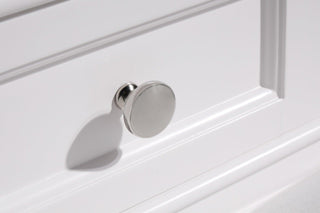 42" White Freestanding Bathroom Vanity with Calcutta Quartz Countertop - Golden Elite Deco