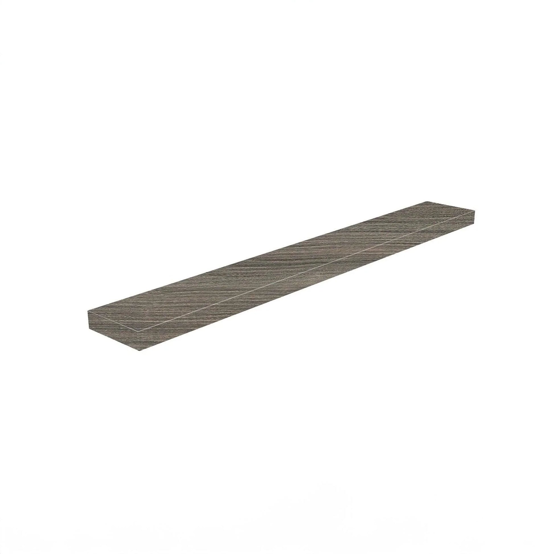 43" Wall-Mount Maple Grey Shelf