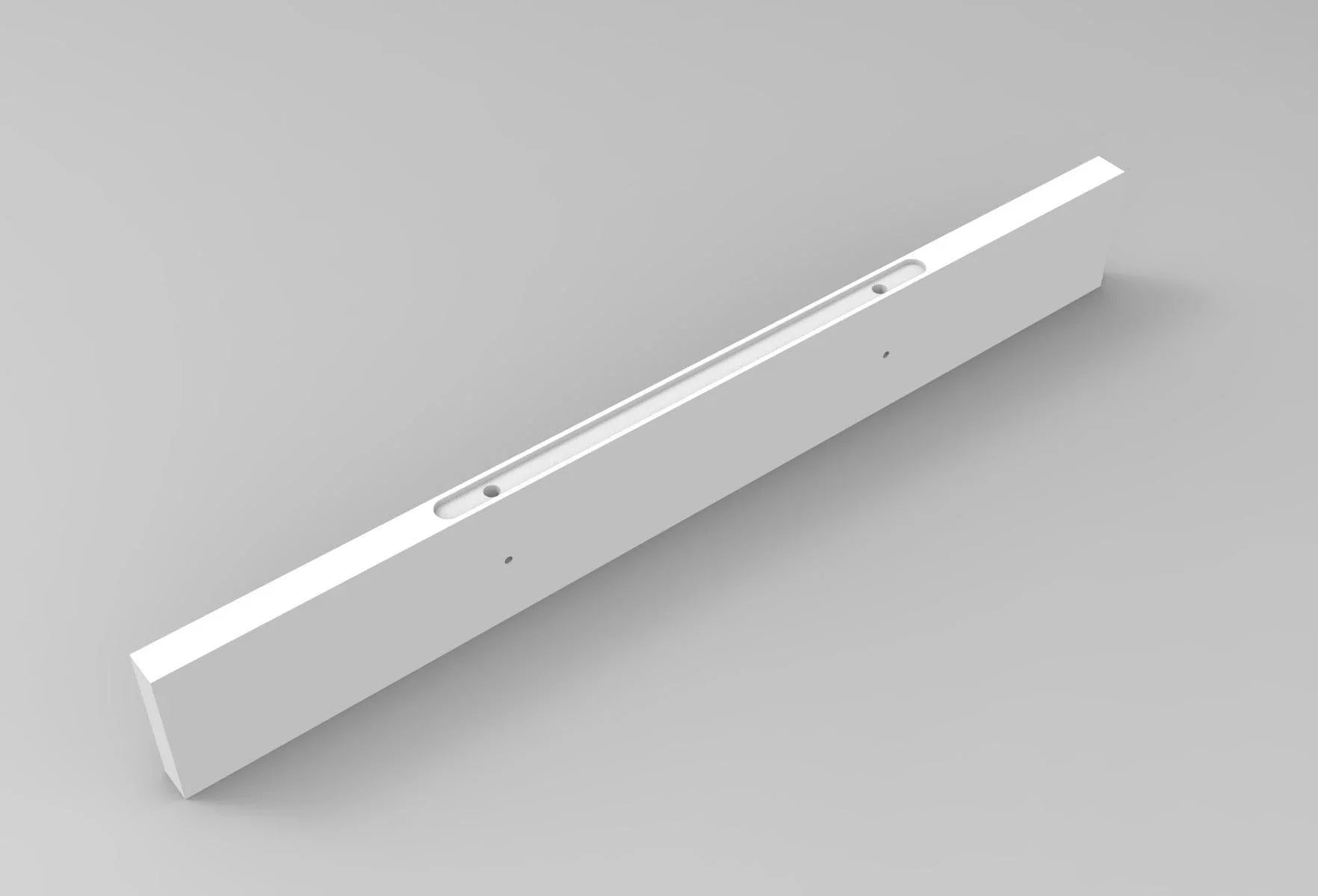 43" Wall-Mount Glossy White Shelf - Golden Elite Deco