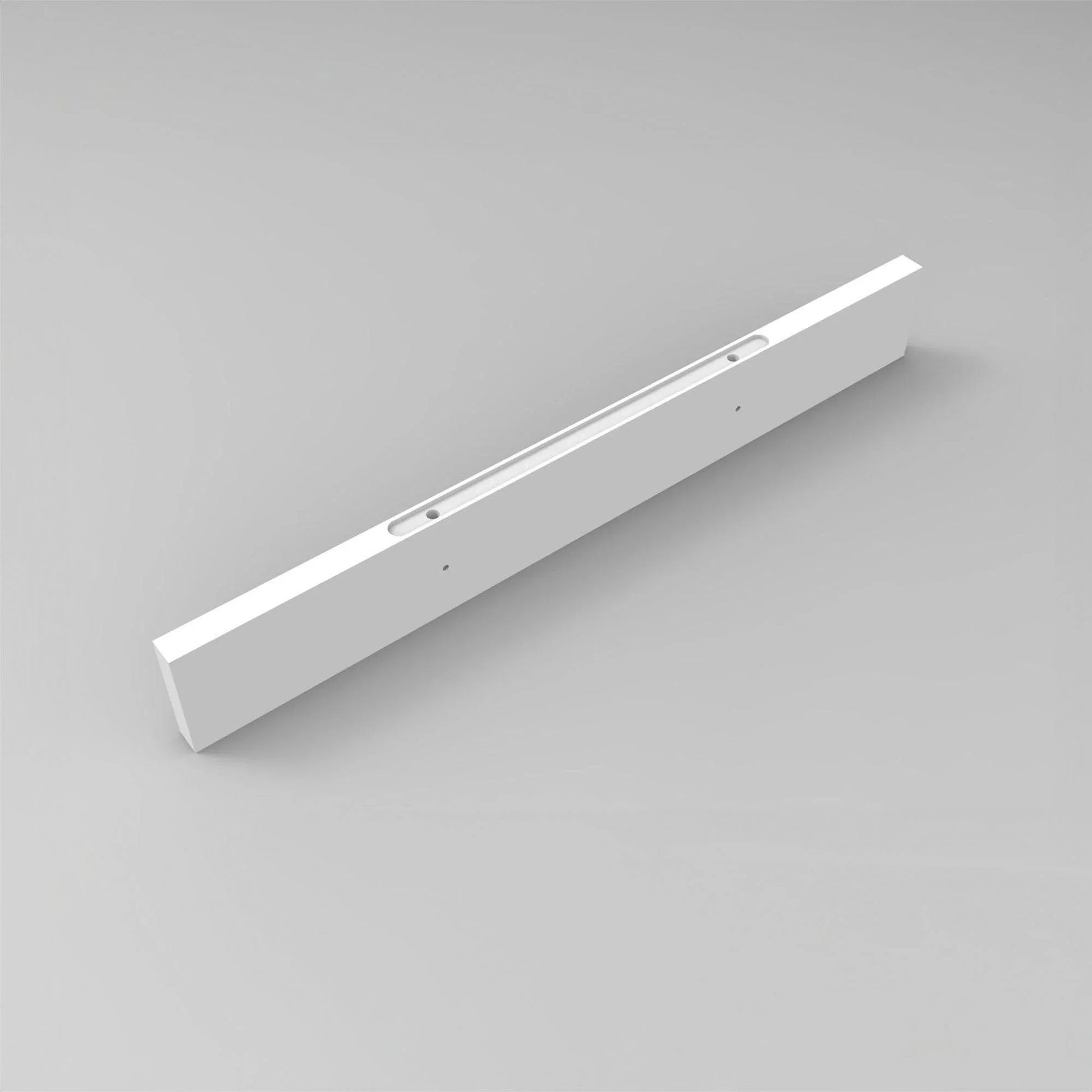 43" Wall-Mount Glossy White Shelf