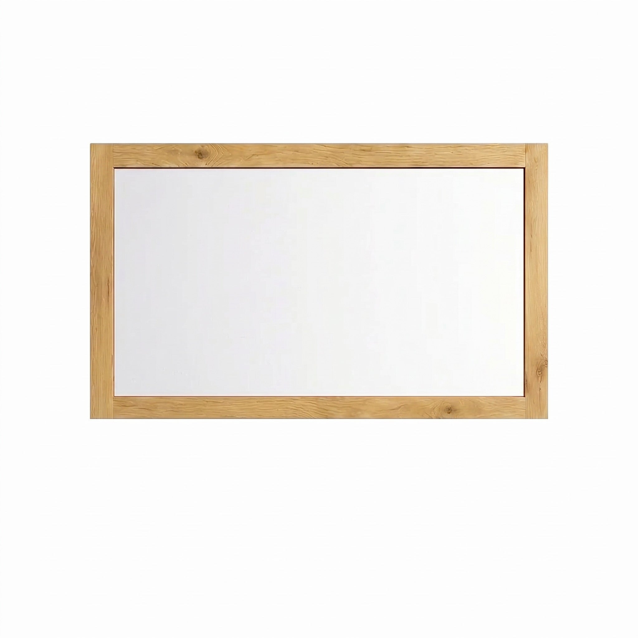 48" Frosted Oak Rectangular Framed Bathroom Mirror