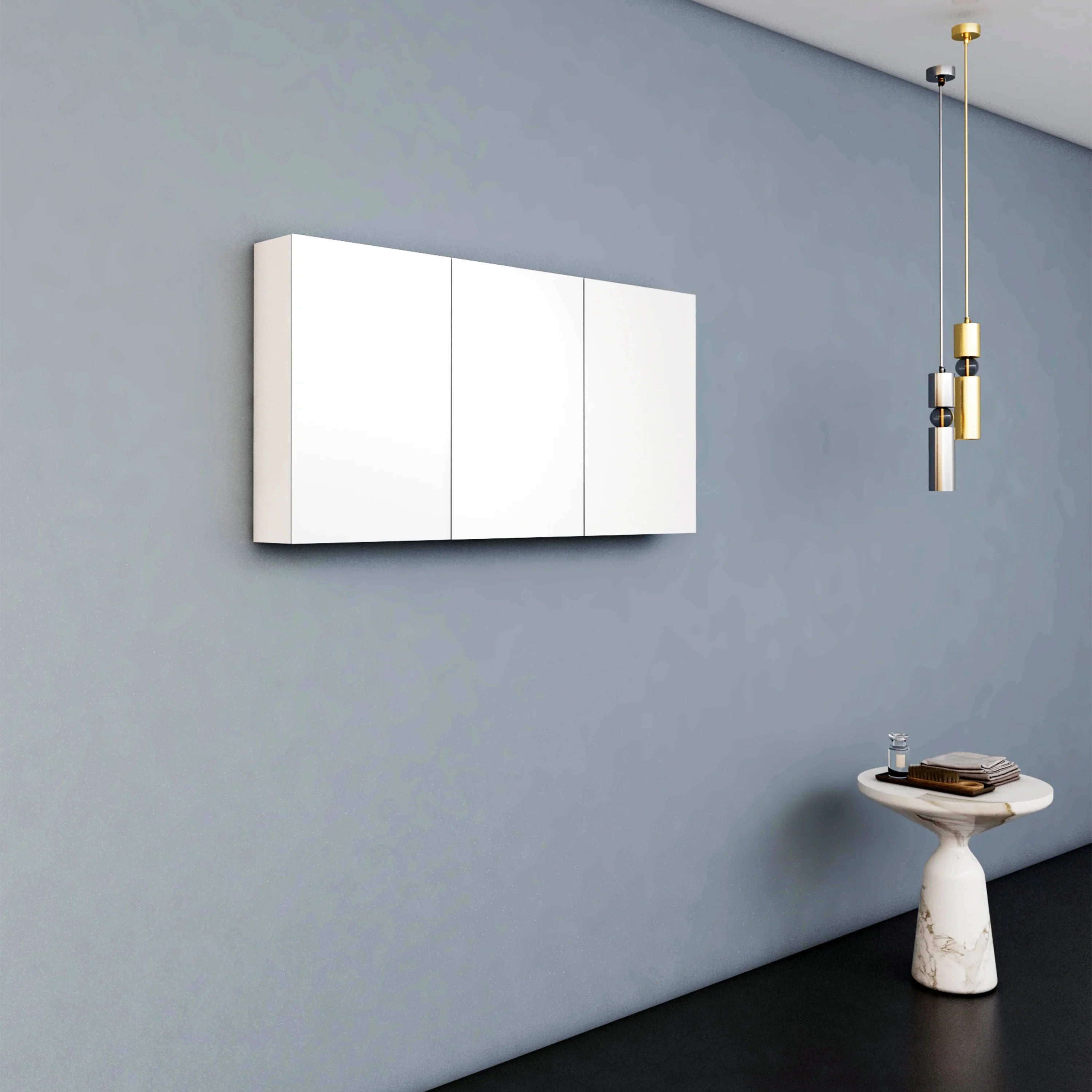 Armoire à Pharmacie Blanc Mat de 48 po