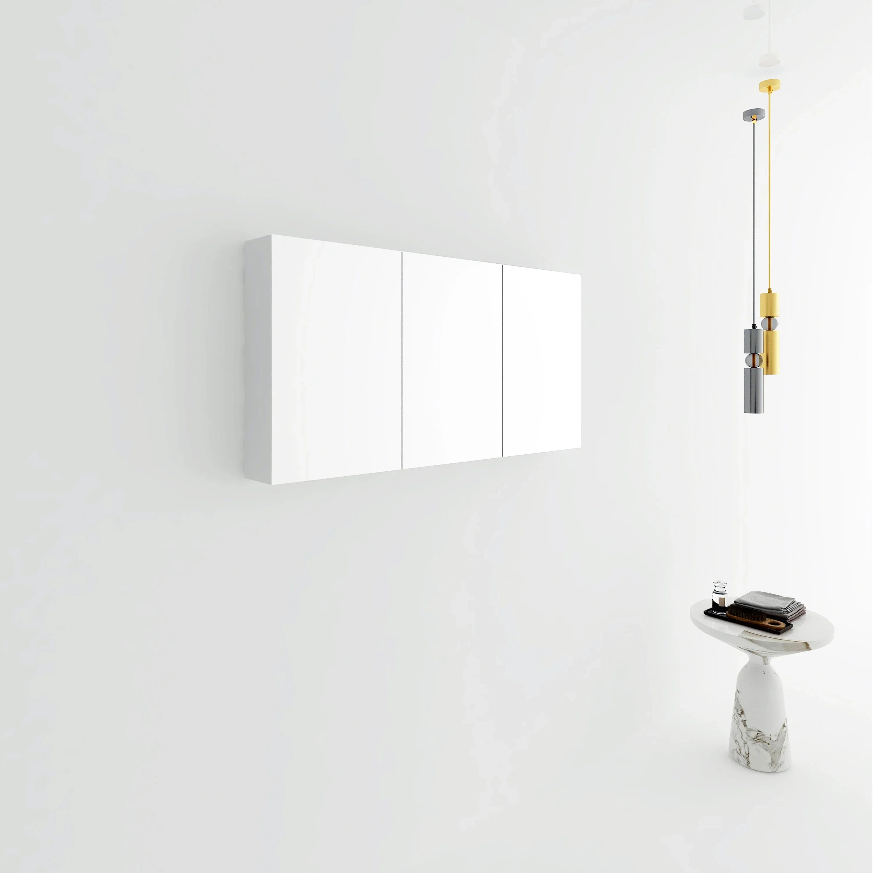 Armoire à Pharmacie Blanc Mat de 48 po