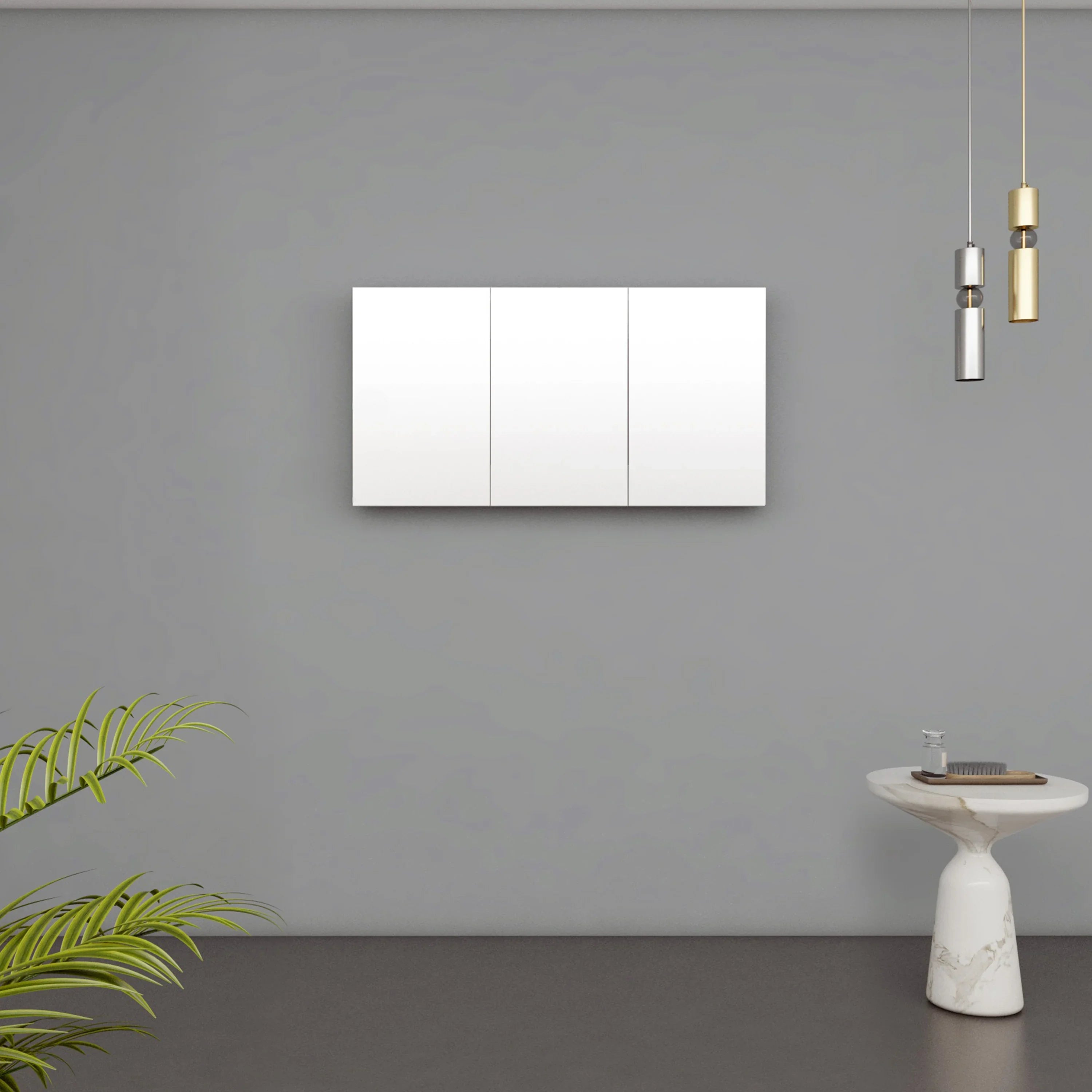 Armoire à Pharmacie Blanc Mat de 48 po