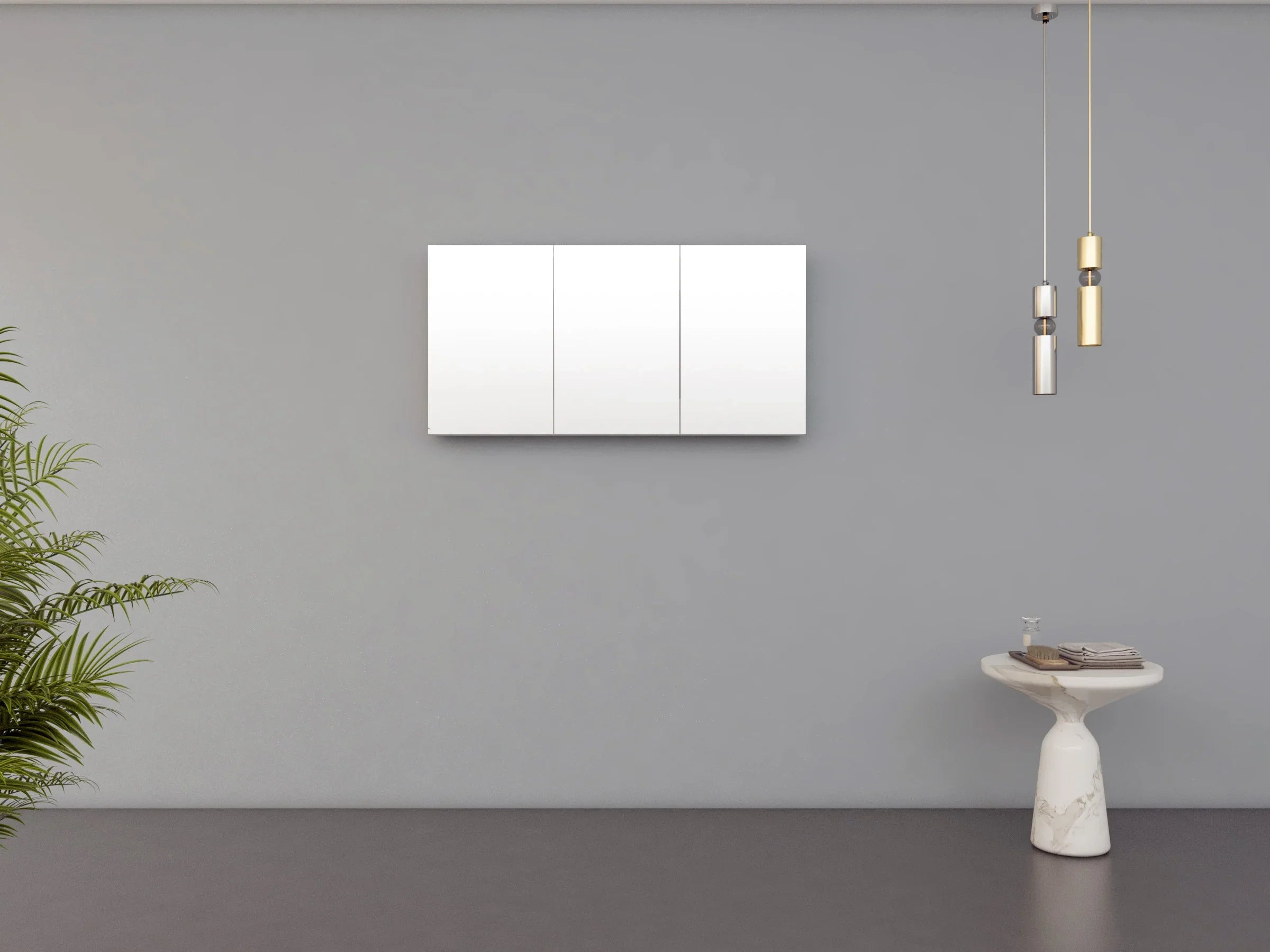 Armoire à Pharmacie Blanc Mat de 48 po