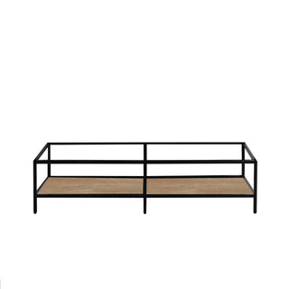 Meuble-lavabo Mural en Chêne Brut 48" avec Comptoir en Polymarbre Blanc - KD