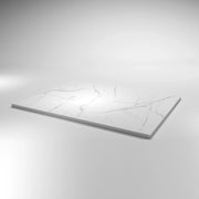 Base de douche surface solide Calcutta blanc 48po x 36po réversible