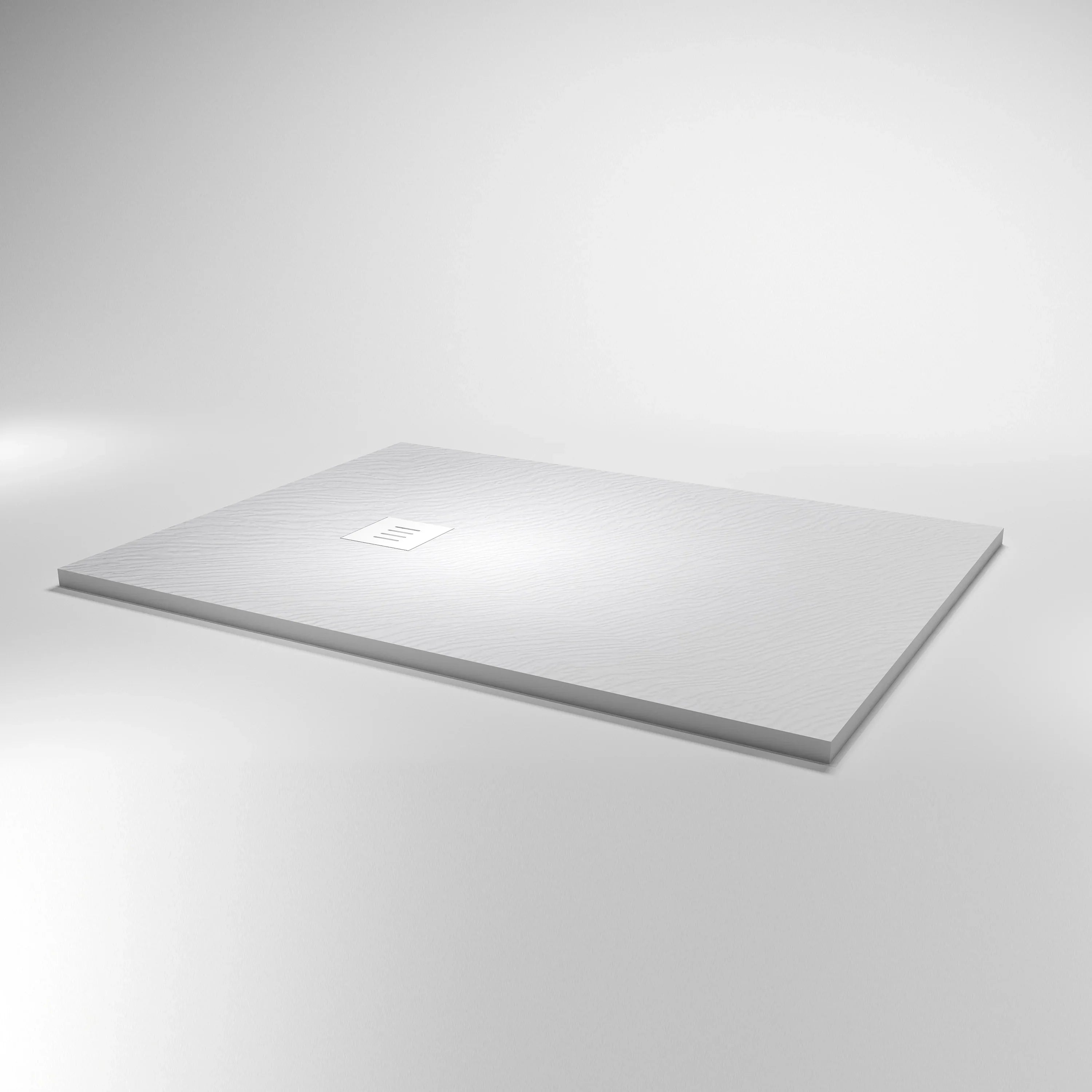 Base de douche surface solide blanc mat 48po x 36po réversible