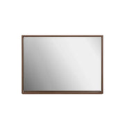 Miroir rectangulaire encadré noyer 48po pour salle de bain