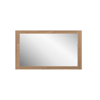 48 Rectangular Mirror with Rough Oak Frame