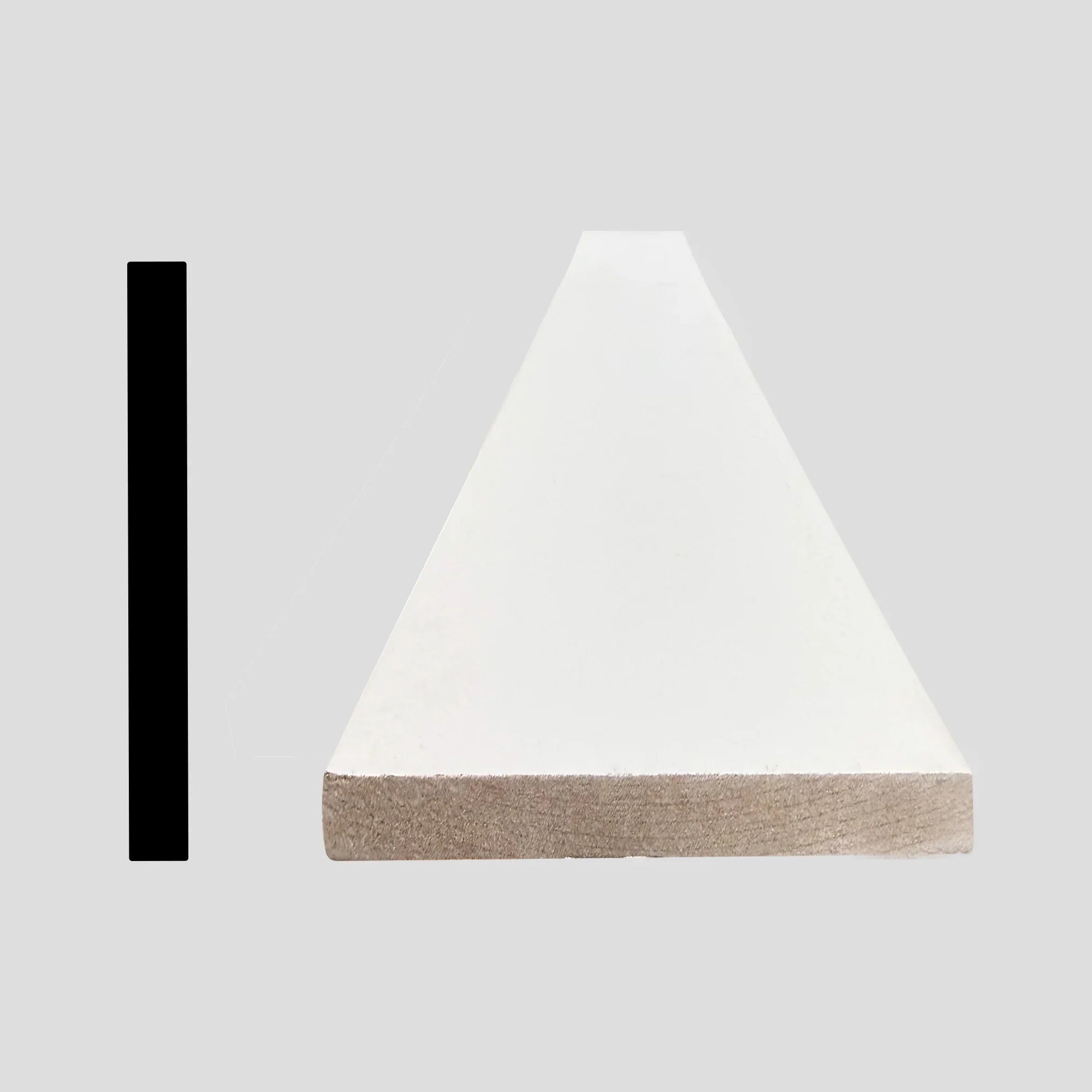 MDF Pre-Primed Baseboard (5/8” x 5-1/2” x 12’)