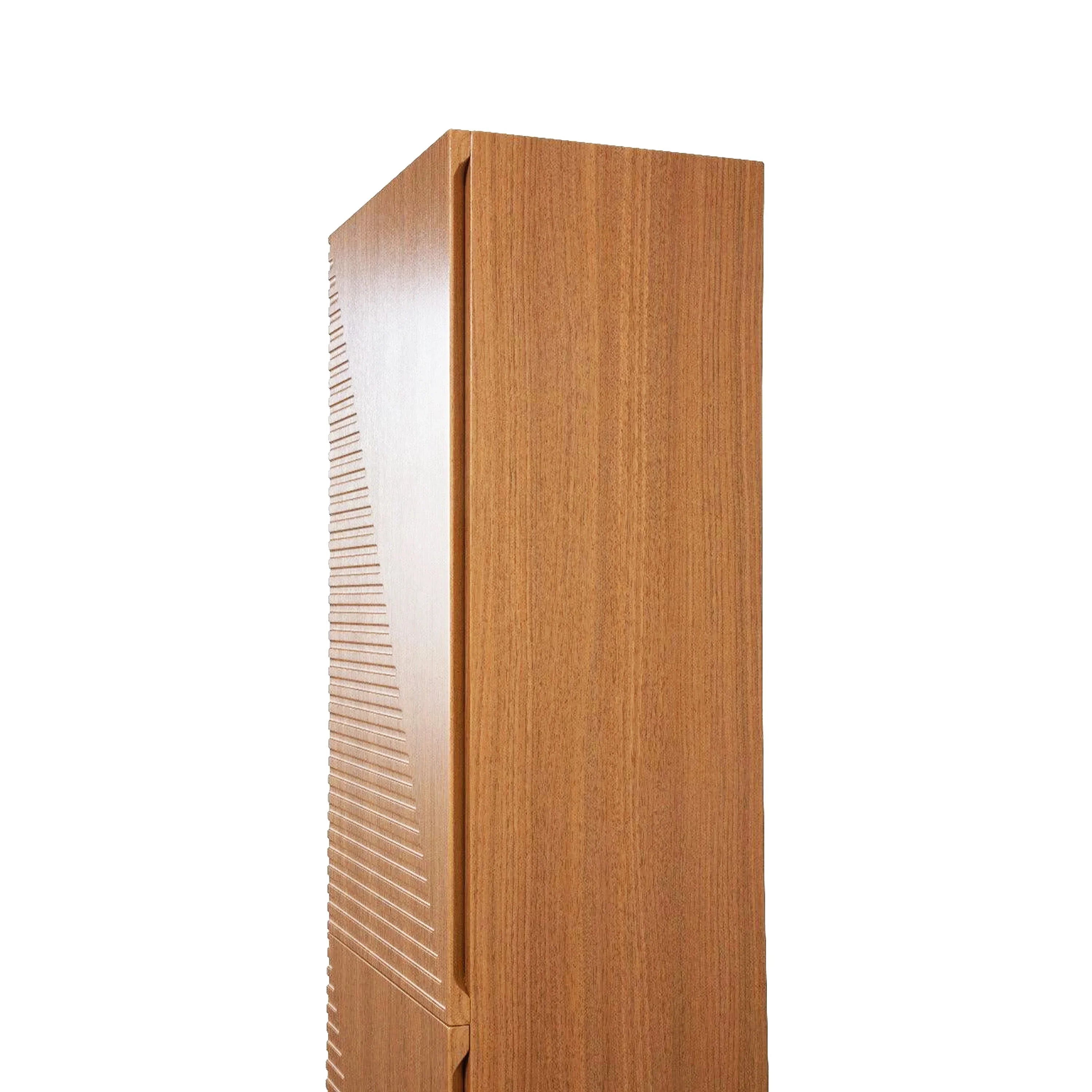 Armoire à linge suspendue murale de salle de bain - Chêne clair Simon