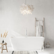 60" Horizon Glossy White Freestanding Acrylic Bathtub