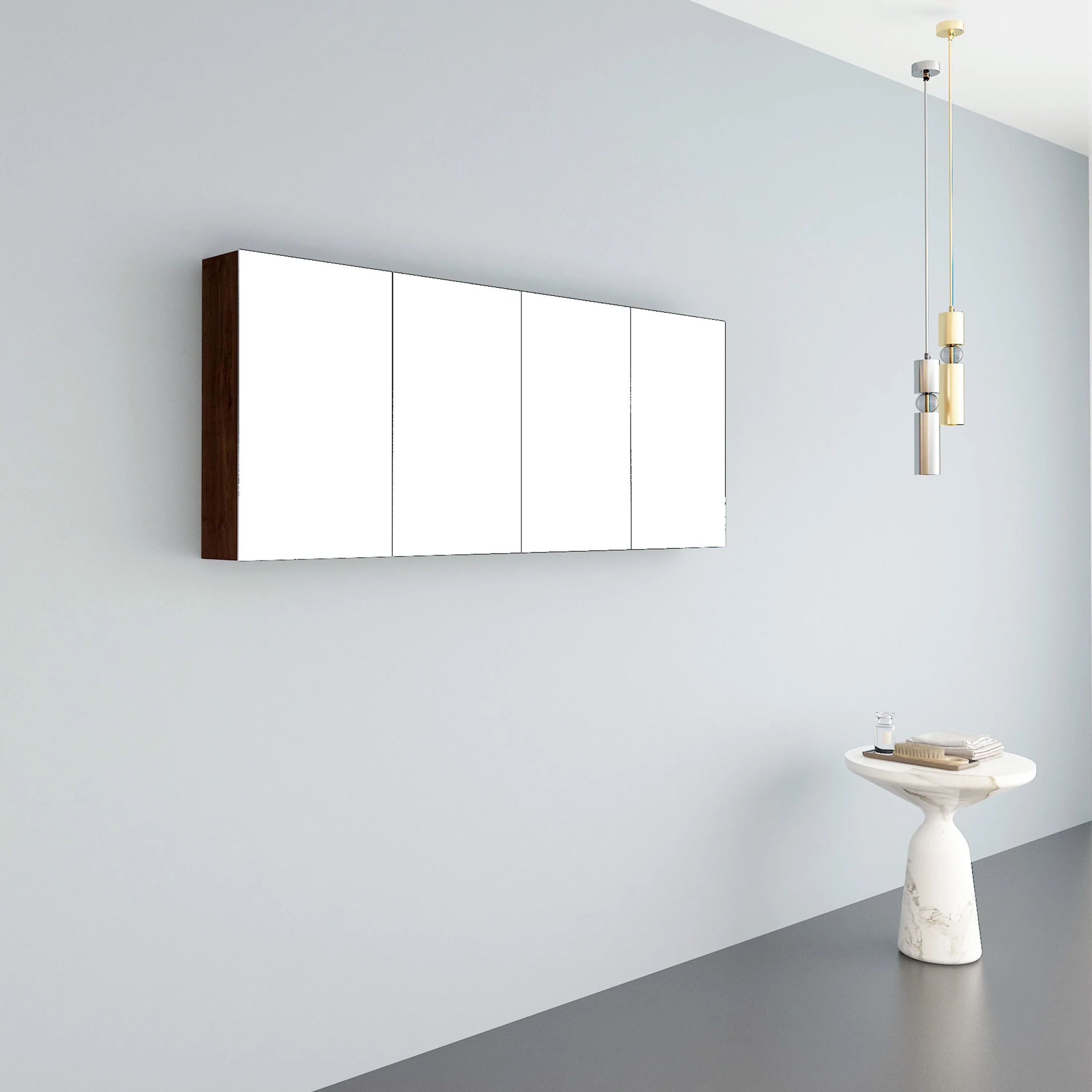 60" Frosted Oak Medicine Cabinet