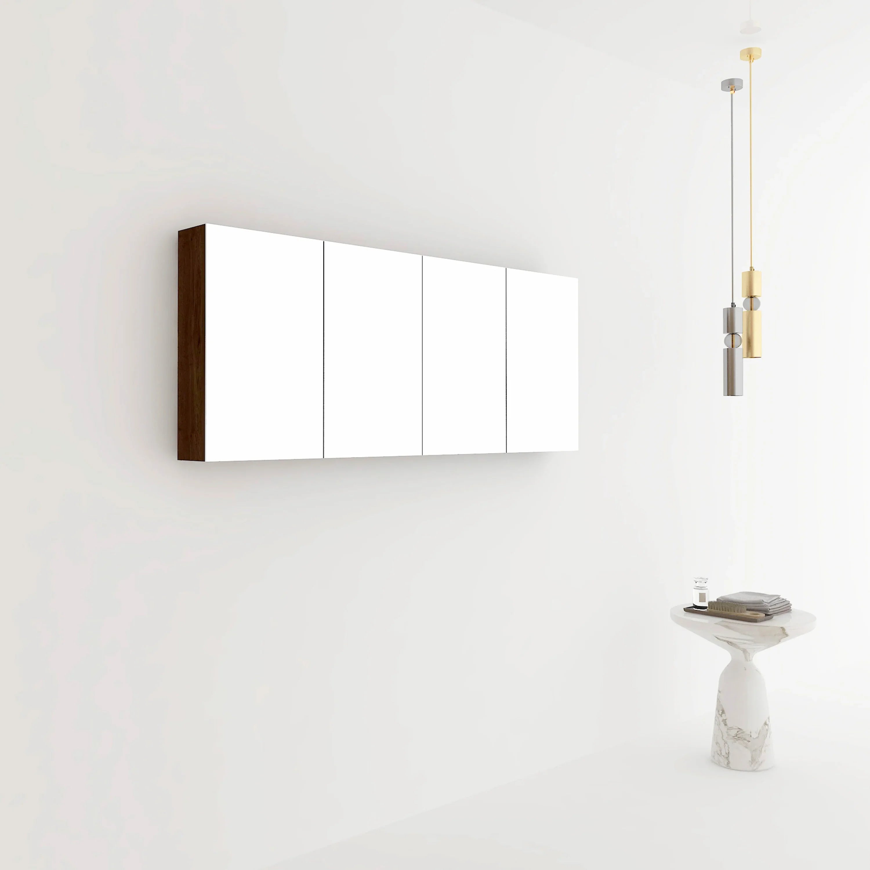 60" Frosted Oak Medicine Cabinet