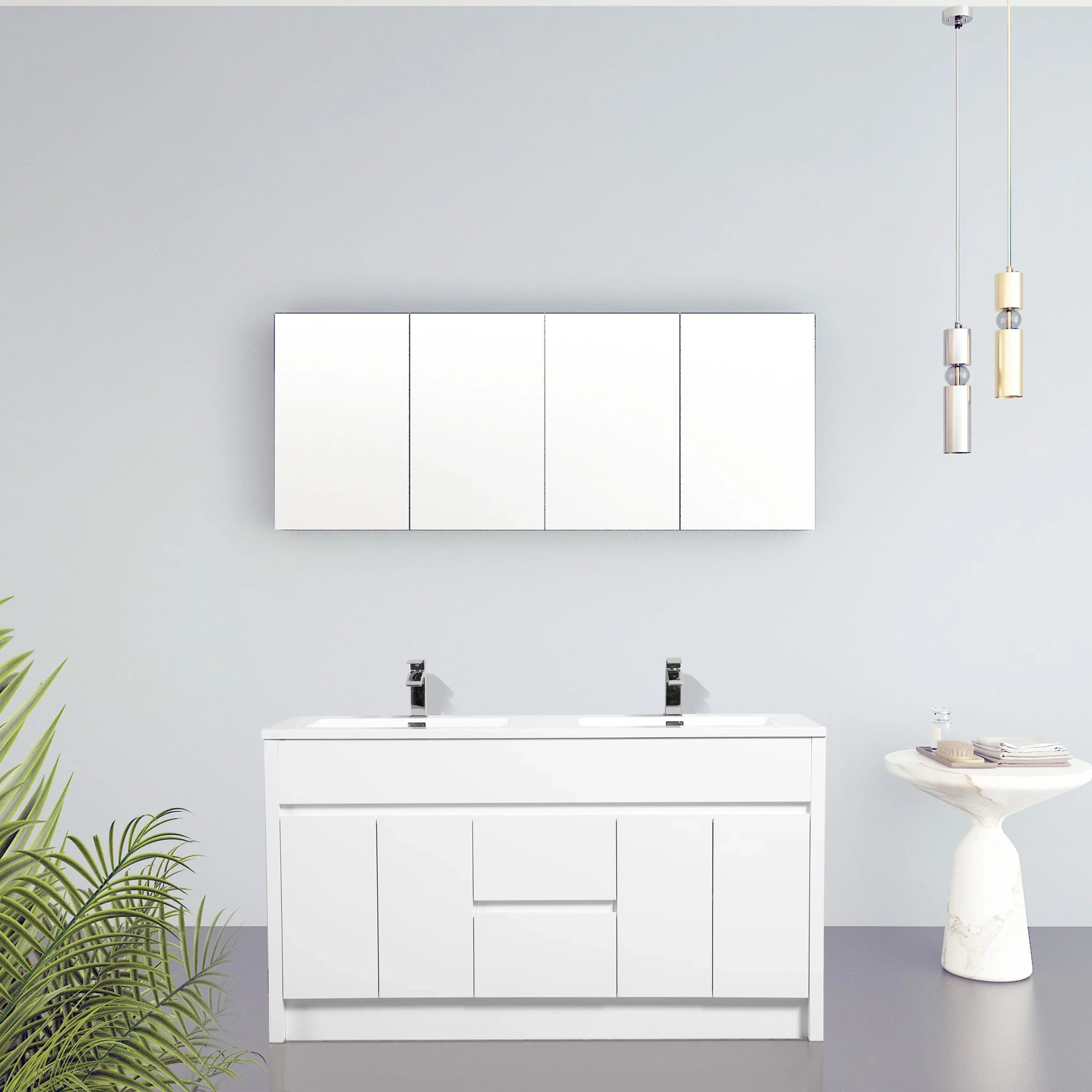 Armoire à Pharmacie 60 po en Chêne Givré