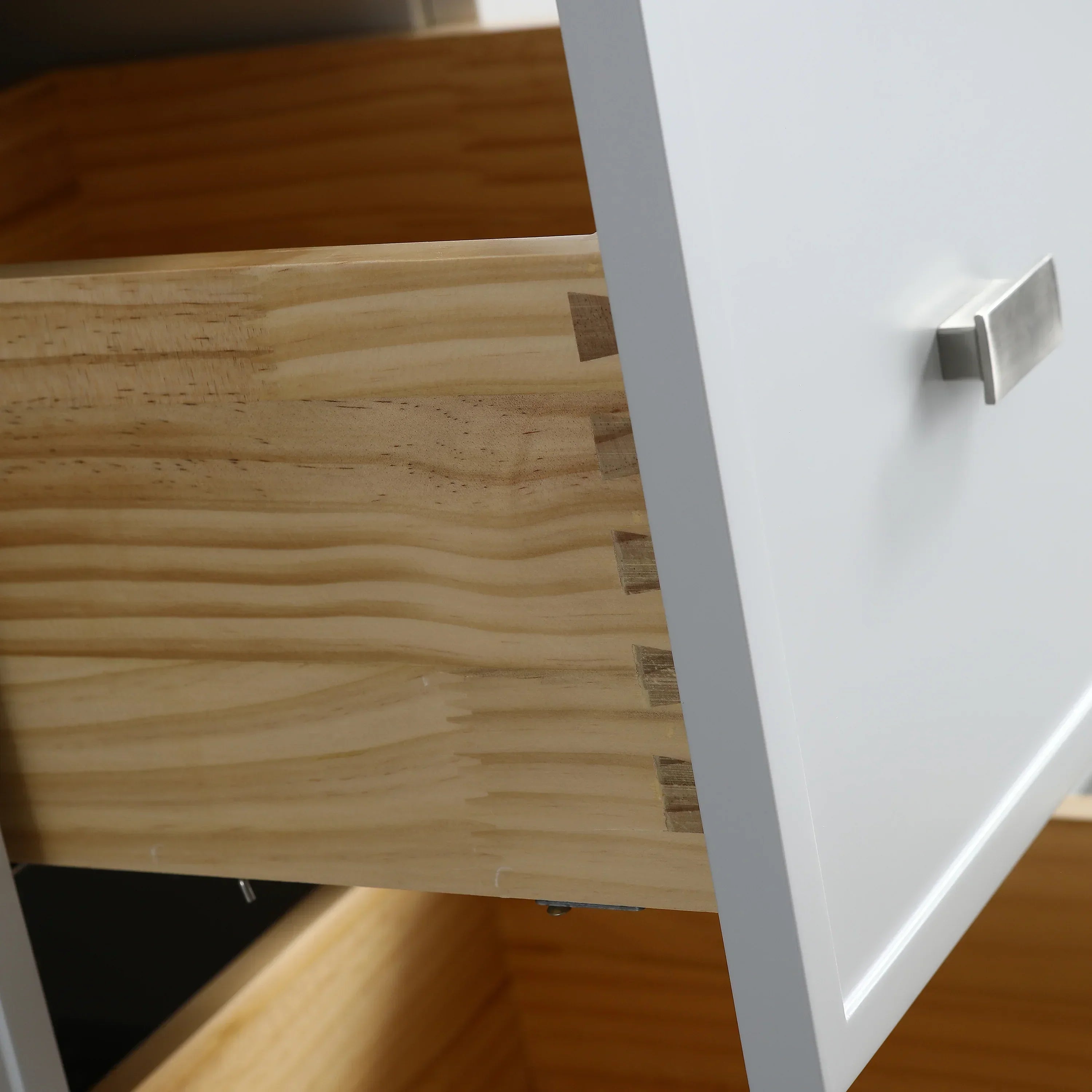 60" Hampton Grey Double Sink Freestanding Vanity with Pure White Quartz Countertop