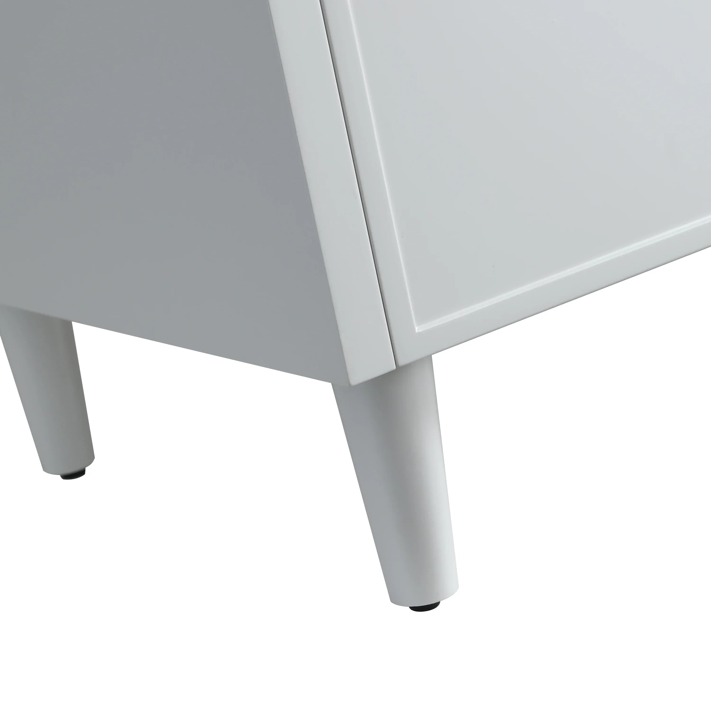 60" Hampton Grey Double Sink Freestanding Vanity with Pure White Quartz Countertop