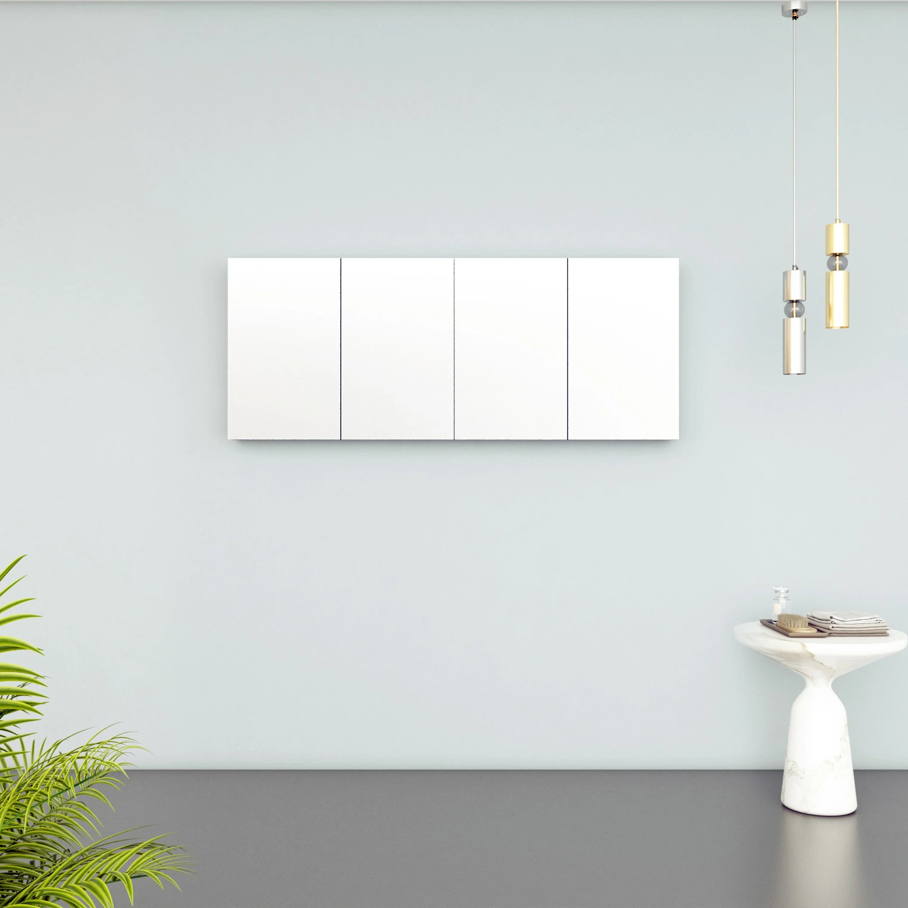 Armoire à Pharmacie Blanc Mat de 60 po