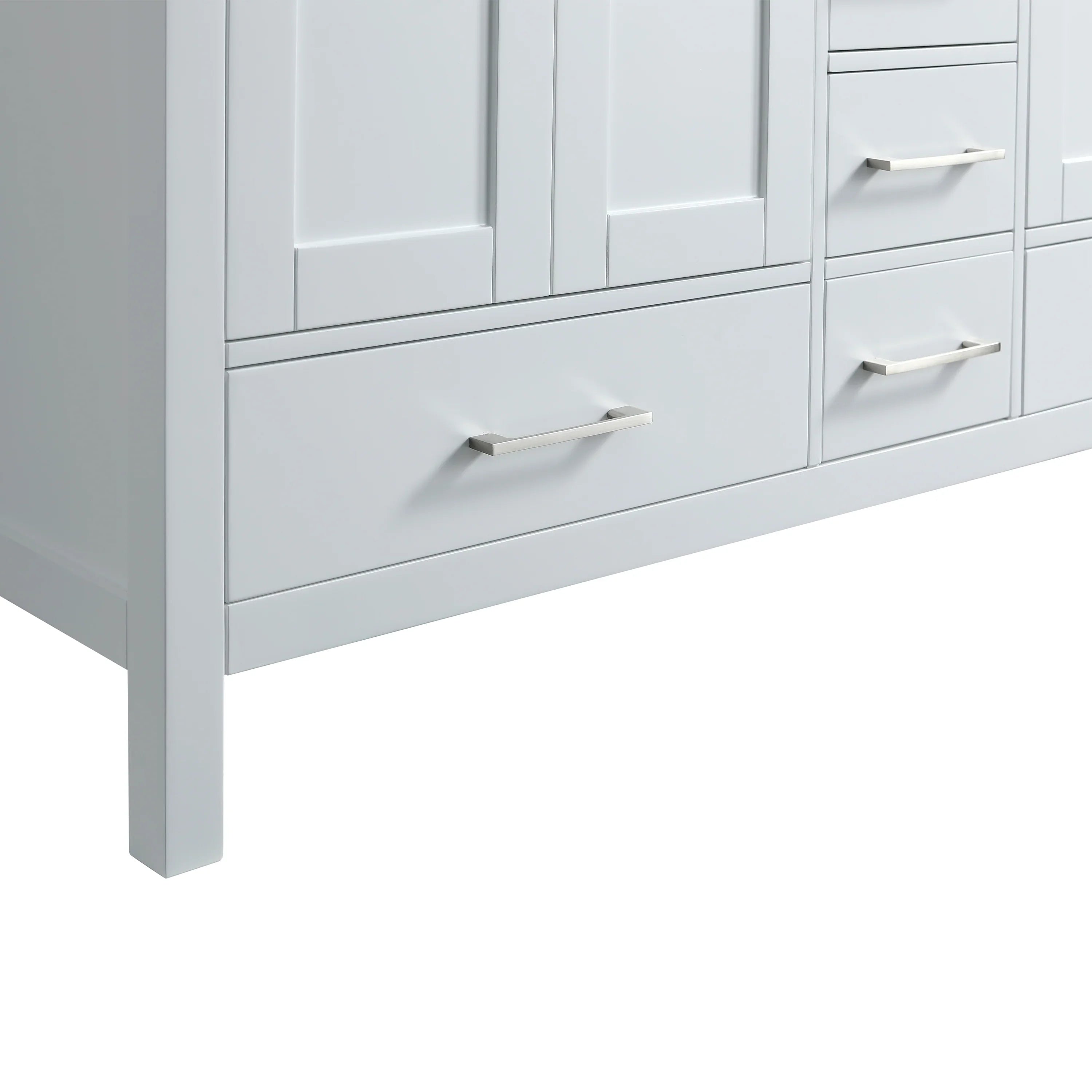 Meuble-Lavabo Autoportant 60po Blanc avec Comptoir de Marbre Ingénierie Calcutta