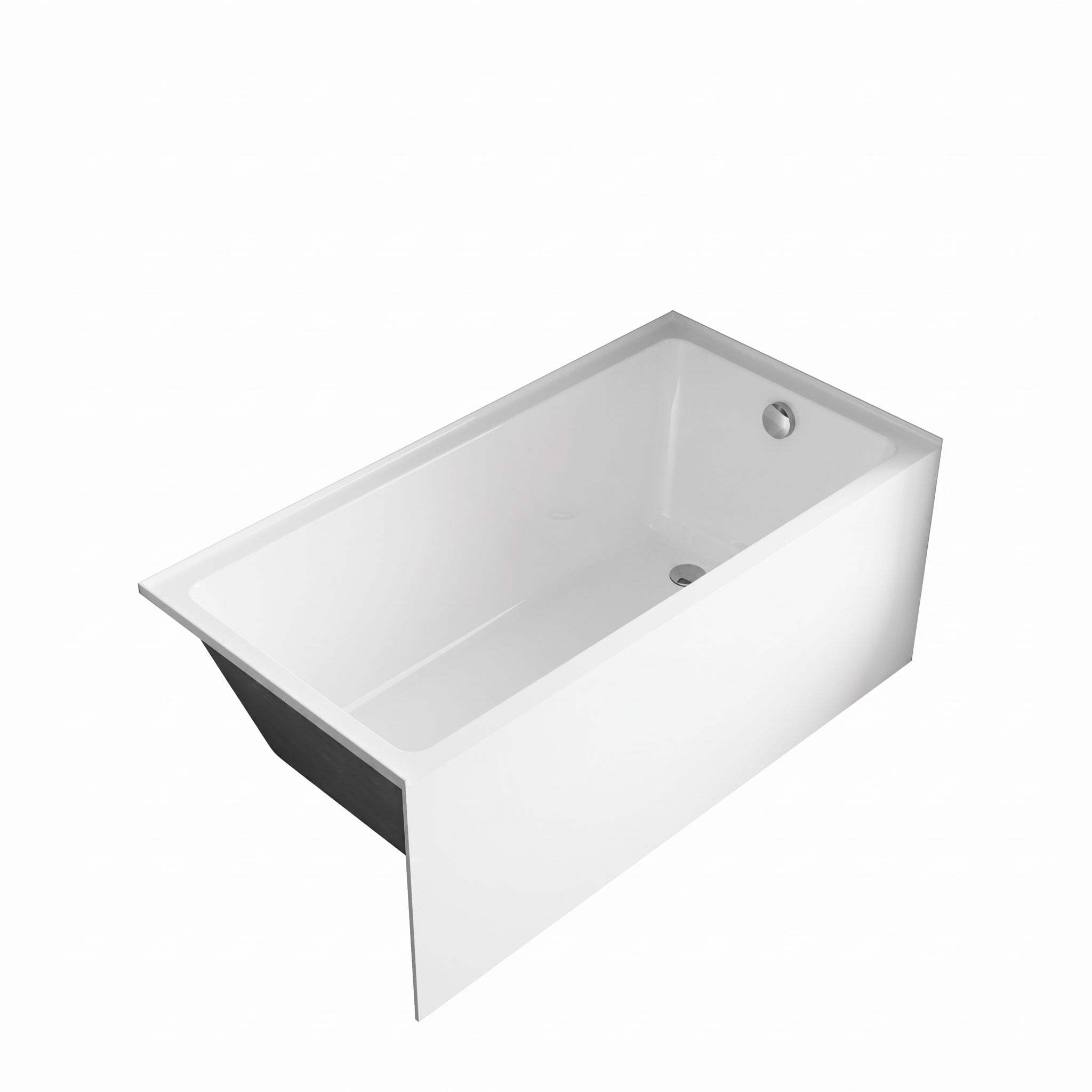 Baignoire alcôve Haven 60 po x 30 po en acrylique blanc lustré