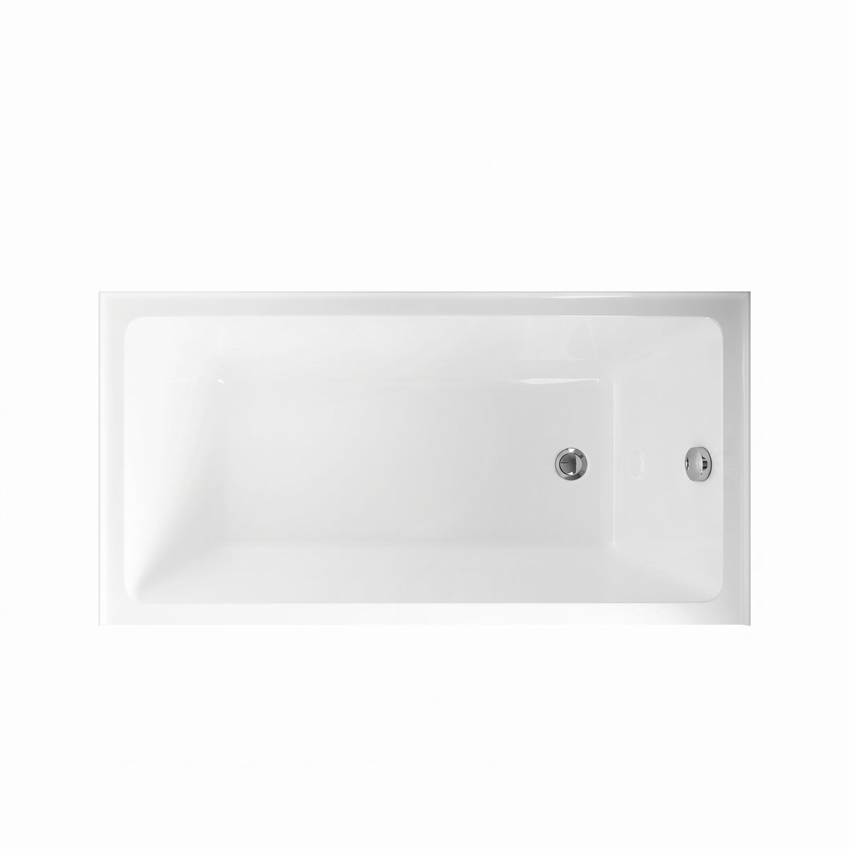Baignoire alcôve Haven 60 po x 30 po en acrylique blanc lustré