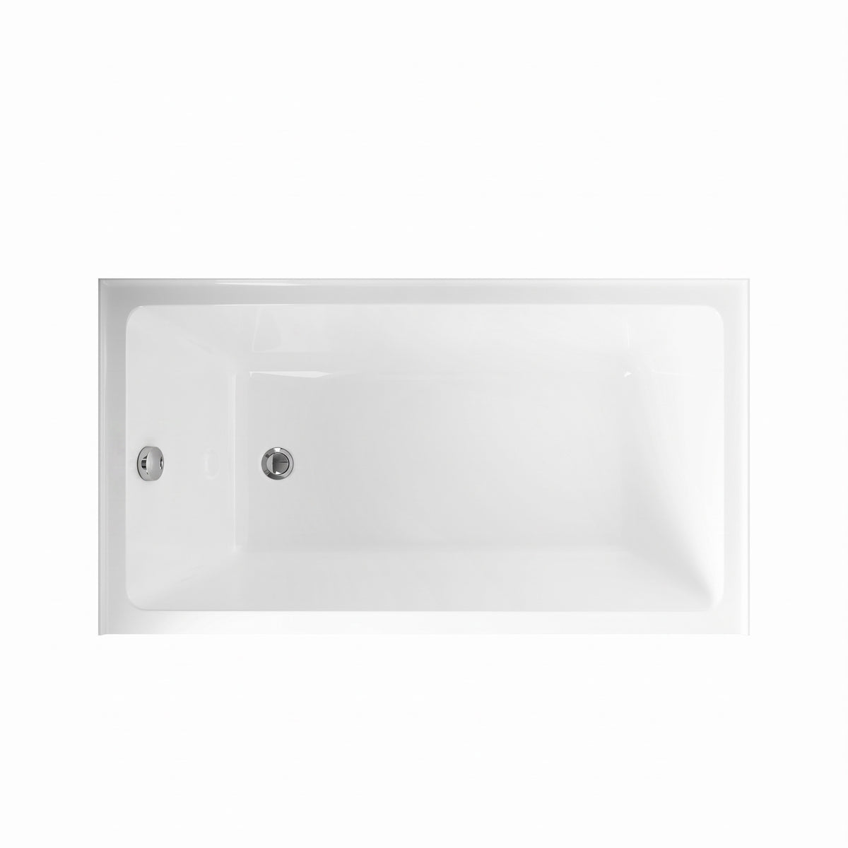 Baignoire alcôve Haven 60 po x 32 po en acrylique blanc lustré