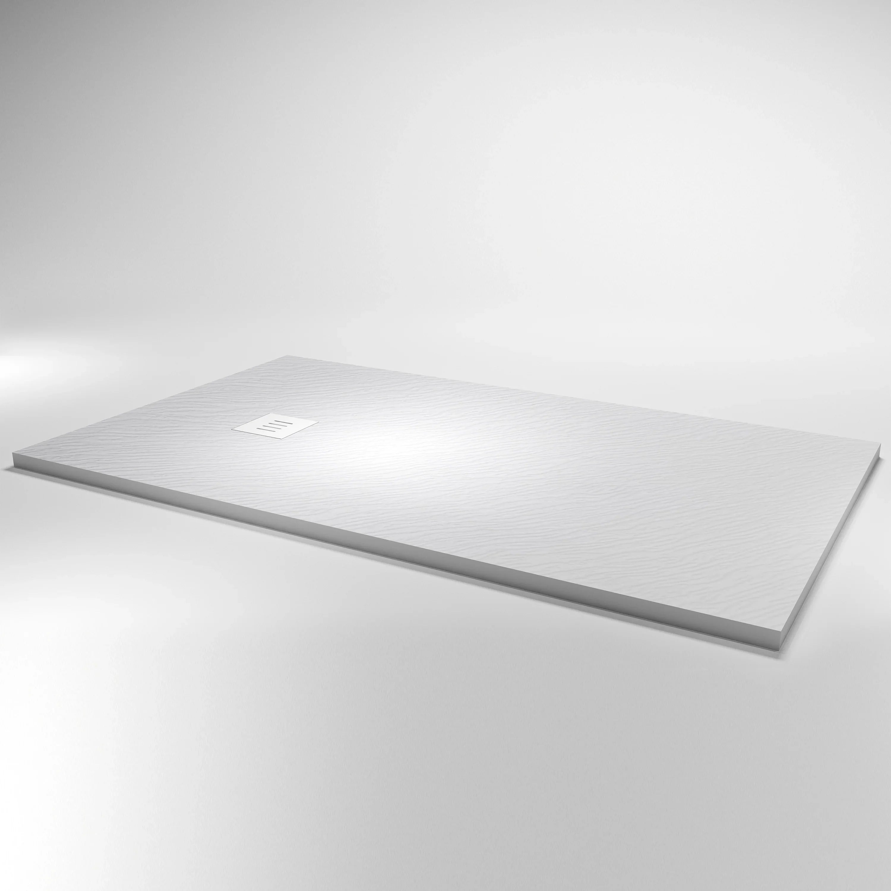 Base de douche en surface solide blanc mat 60po x 36po réversible
