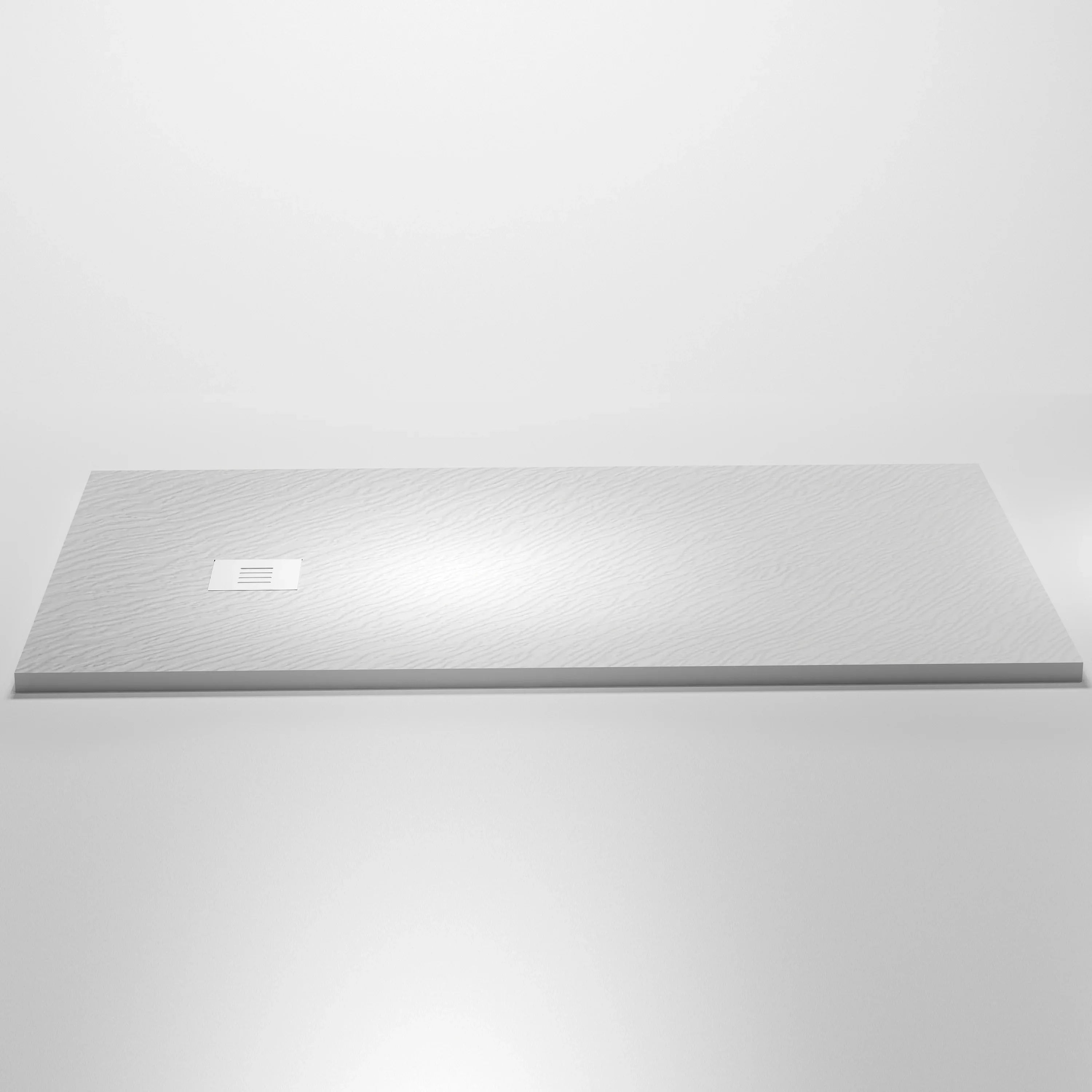 Base de douche en surface solide blanc mat 60po x 36po réversible