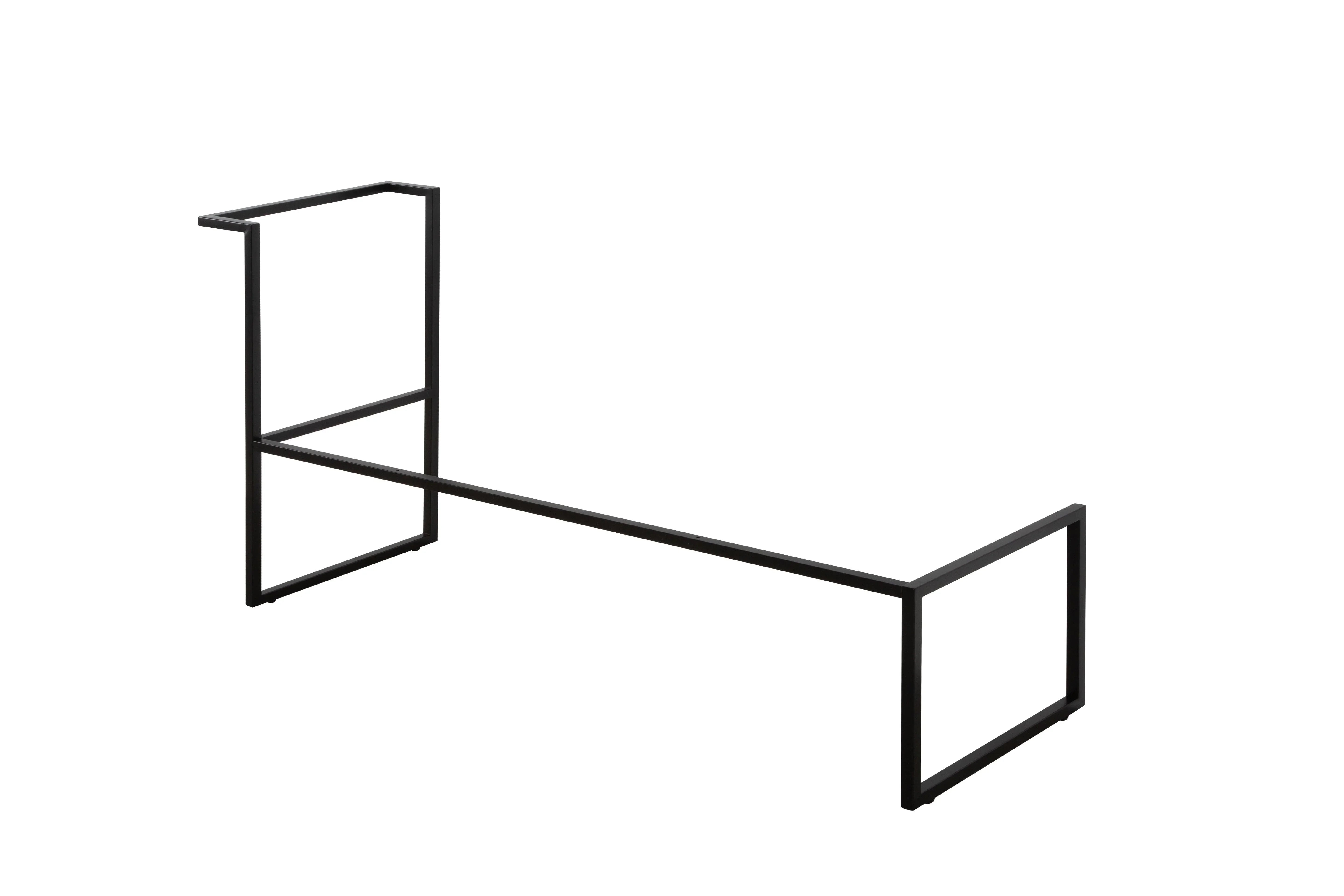 Cadre en acier inoxydable noir mat de 59 po pour vanités murales - 1034*449*790