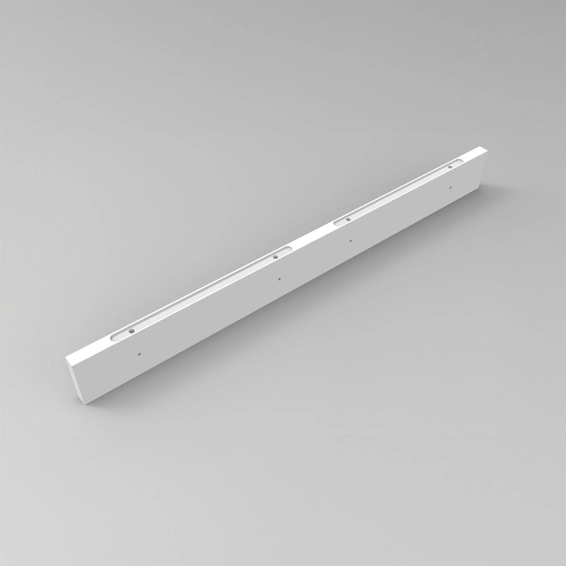 60" Wall-Mount Glossy White Shelf