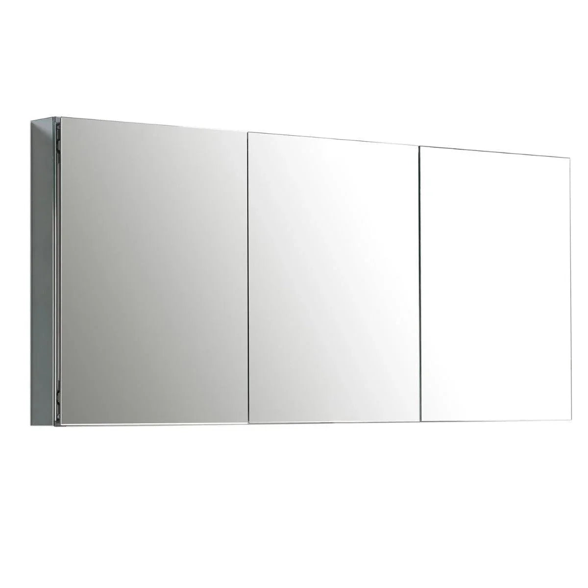 60" Medicine Cabinet - Aluminum - Golden Elite Deco