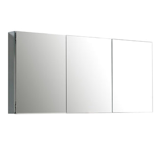 60" Medicine Cabinet - Aluminum - Golden Elite Deco