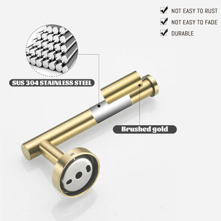 Ensemble d'accessoires de Salle de Bain 3 pièces Welko - Or Brossé