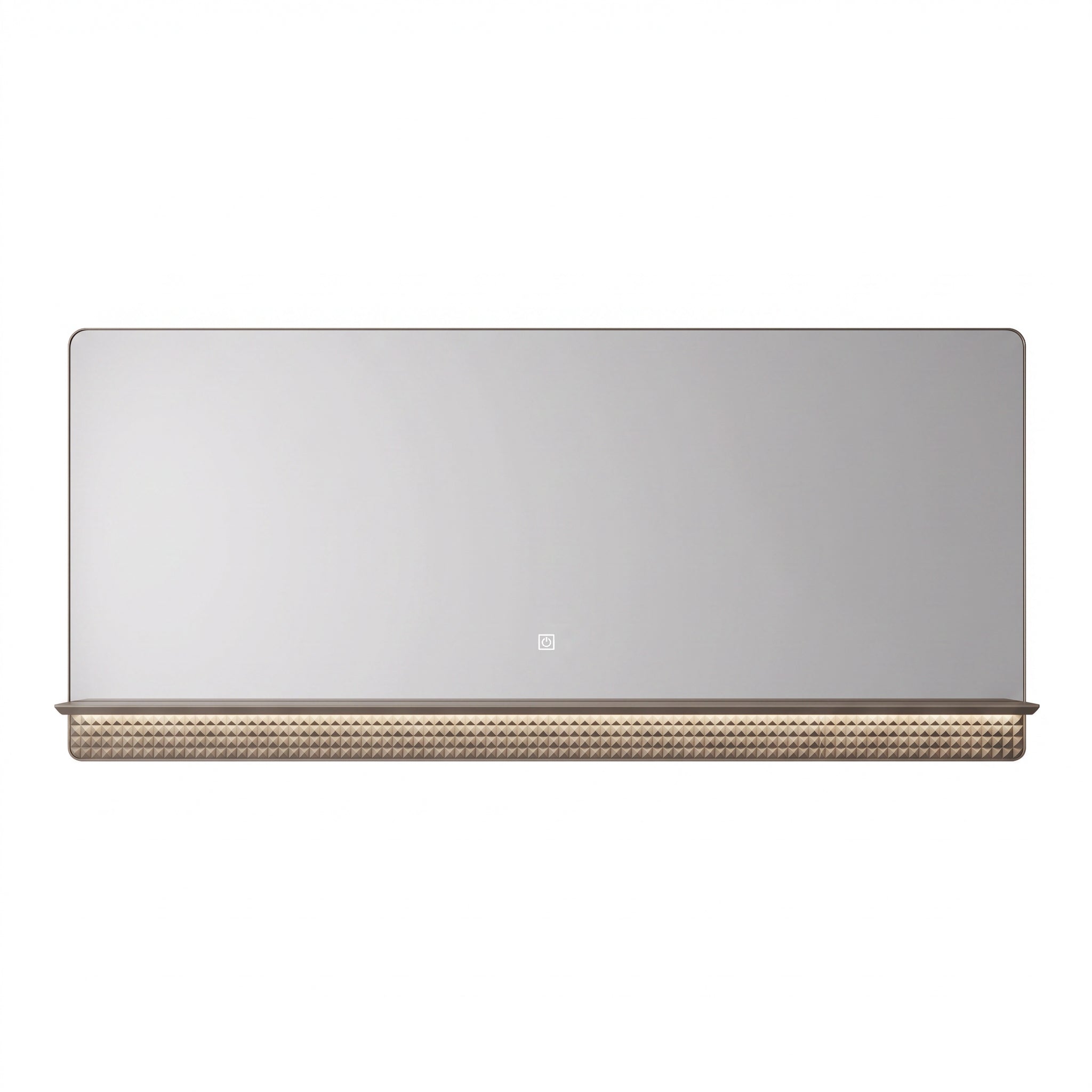 69" Champagne LED Bathroom Mirror with Dimming Function