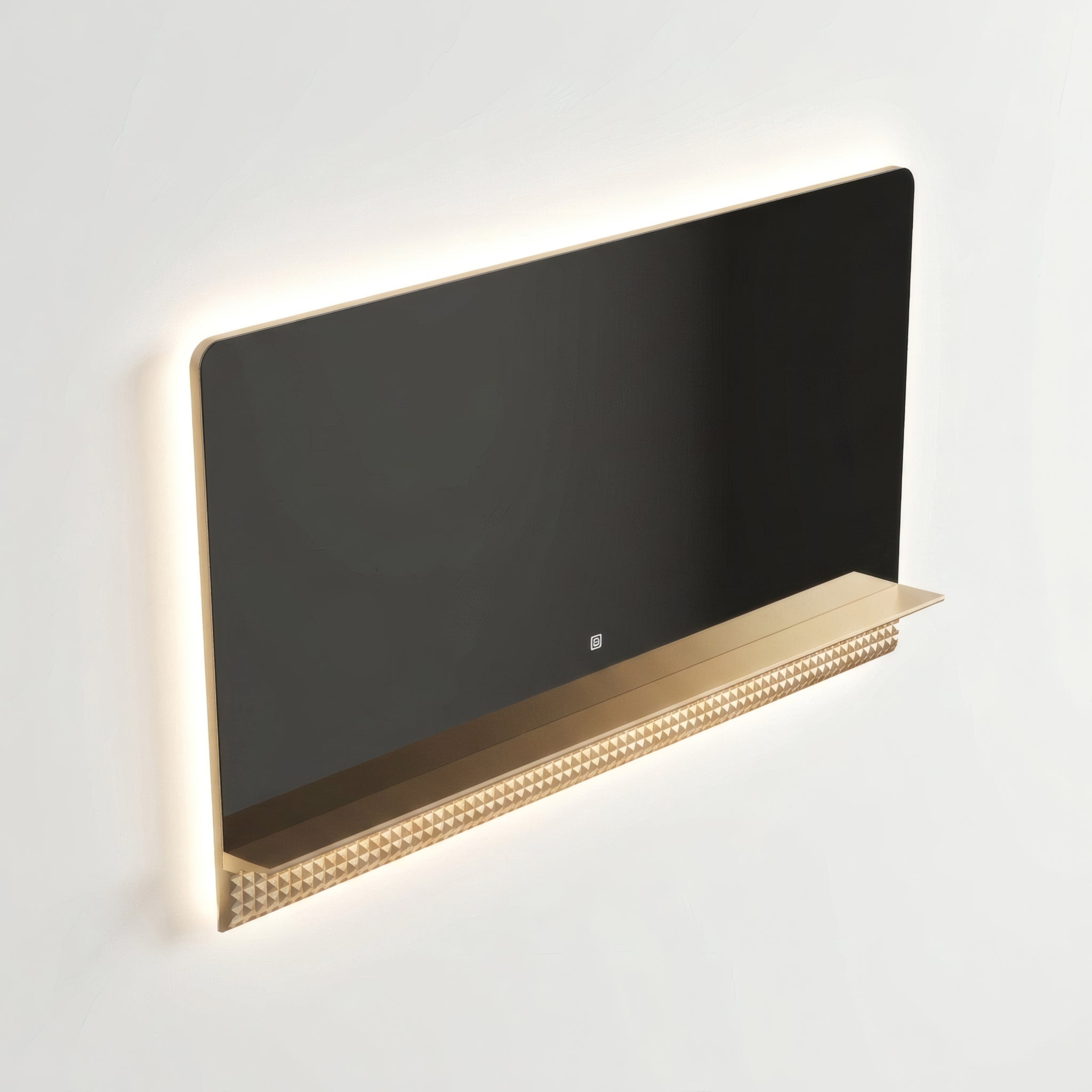69" Champagne LED Bathroom Mirror with Dimming Function