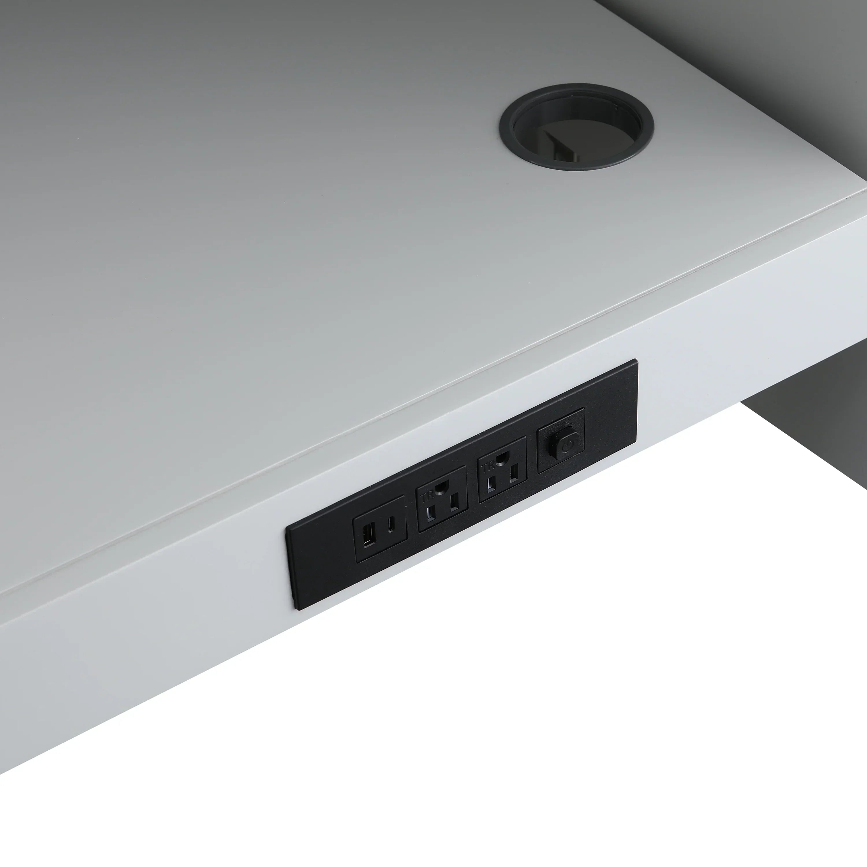 Meuble Lavabo Autoportant 72po Hampton Gris Double Vasque avec Comptoir Marbre Calcutta