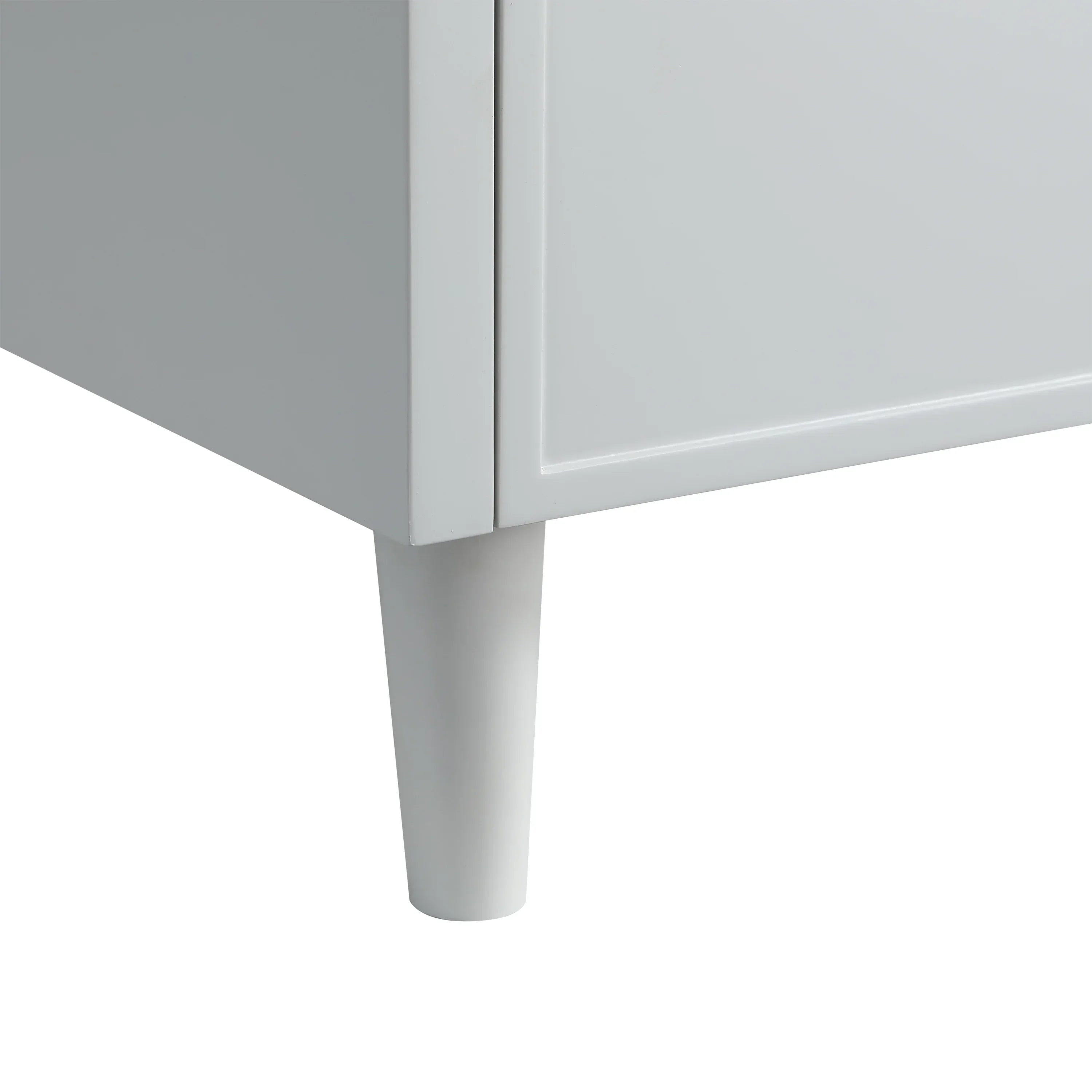 Meuble Lavabo Autoportant 72po Hampton Gris Double Vasque avec Comptoir Marbre Calcutta