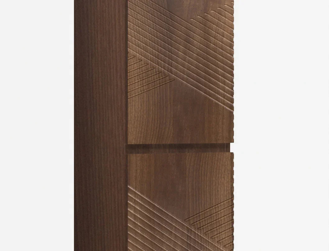 Armoire murale suspendue pour salle de bain - Noyer