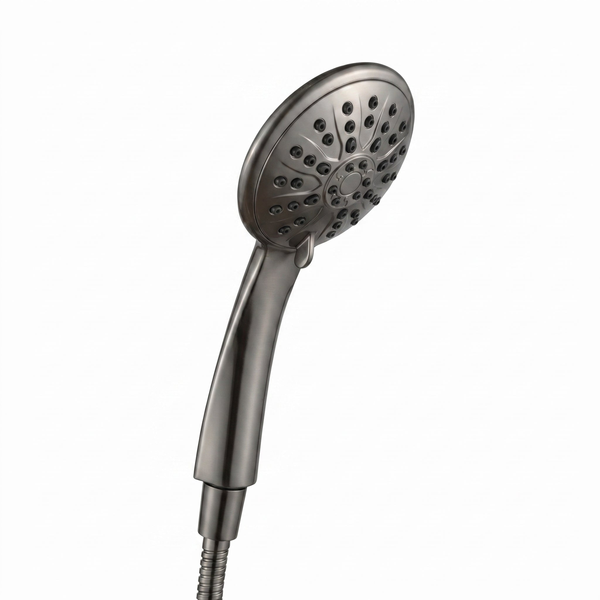 Ensemble de Douche à Main Aalen en Nickel Brossé avec Boyau Flexible