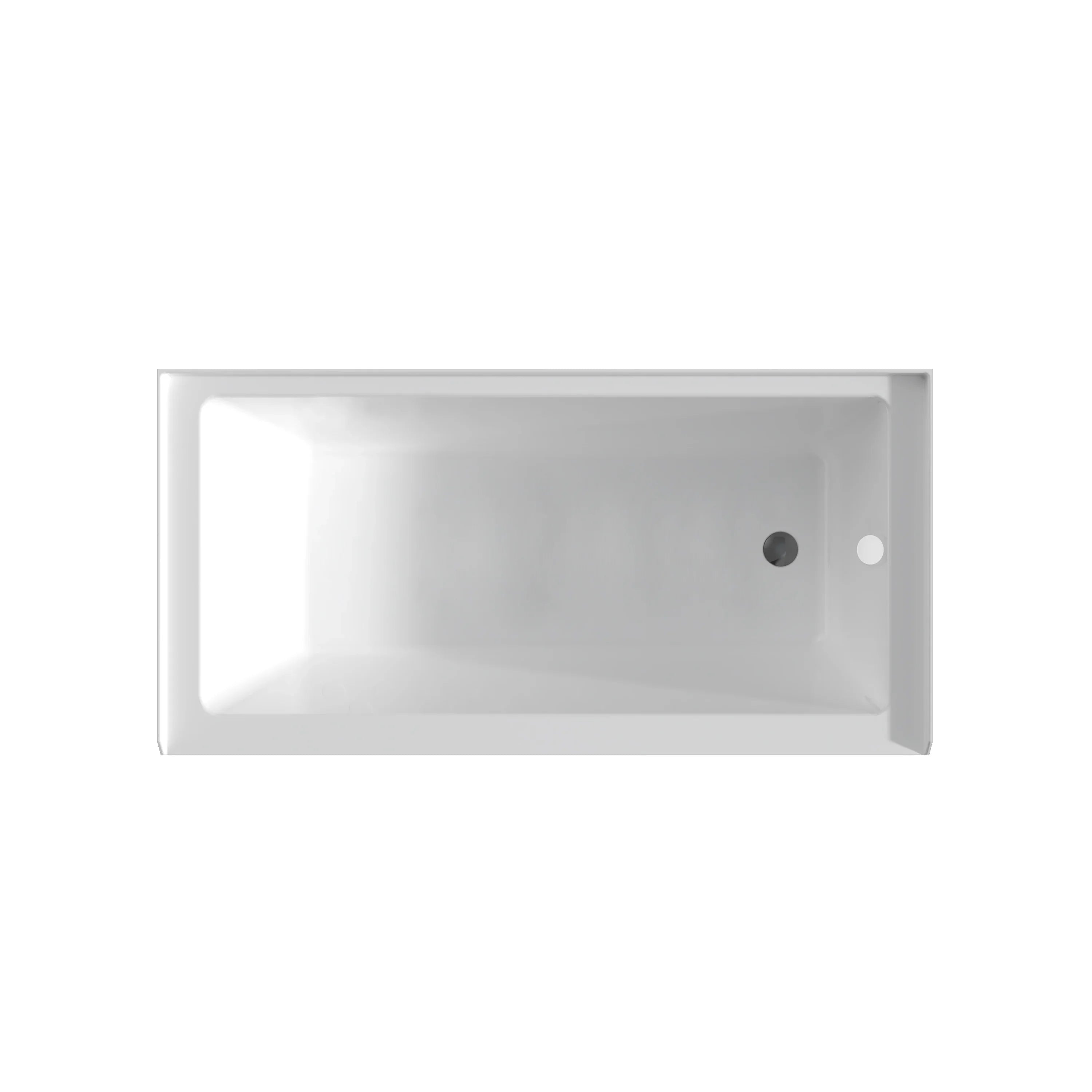 Baignoire en Alcôve en Acrylique 60 po x 32 po – Option de Drain à Droite ou à Gauche