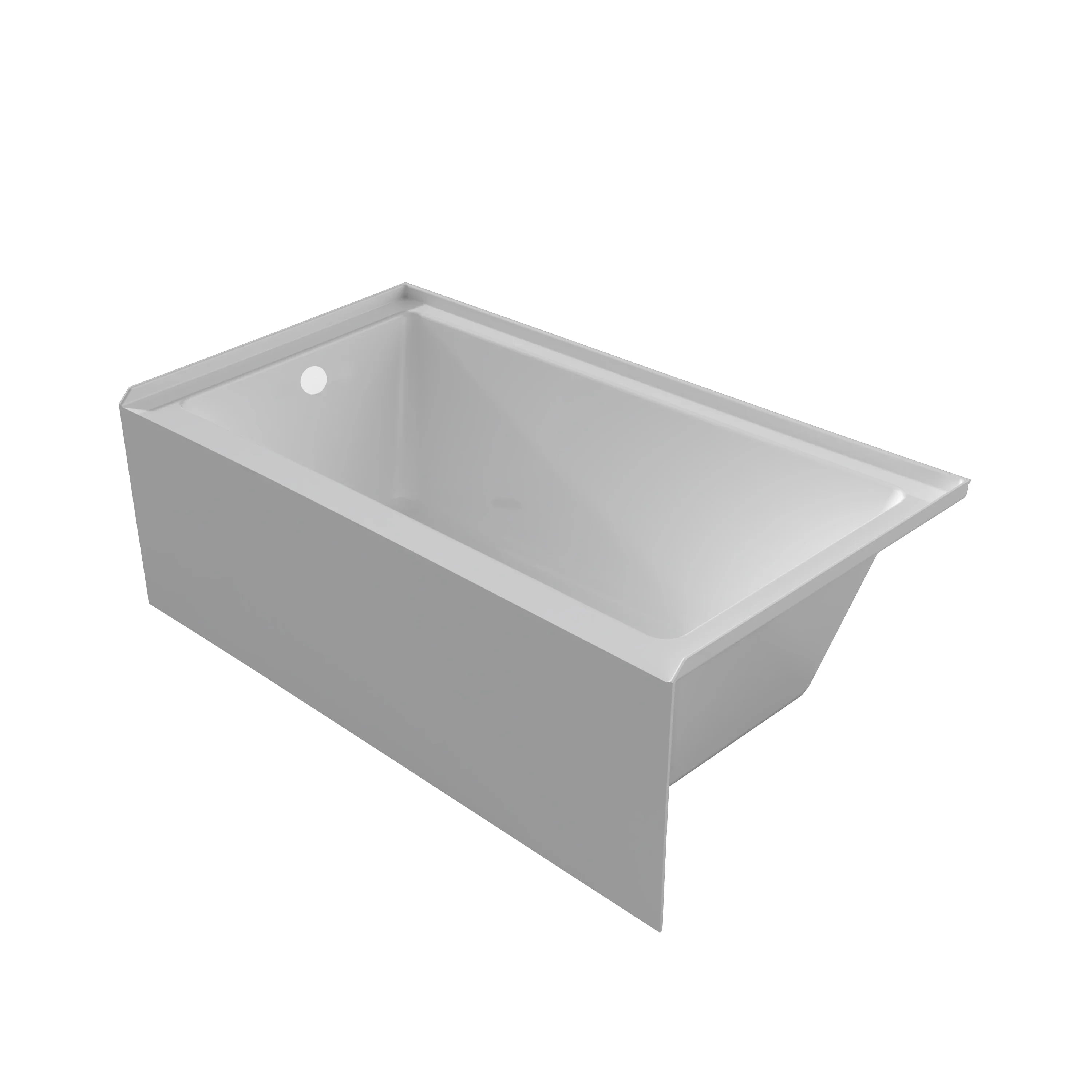 60" x 36" Acrylic Alcove Bathtub - Left Drain