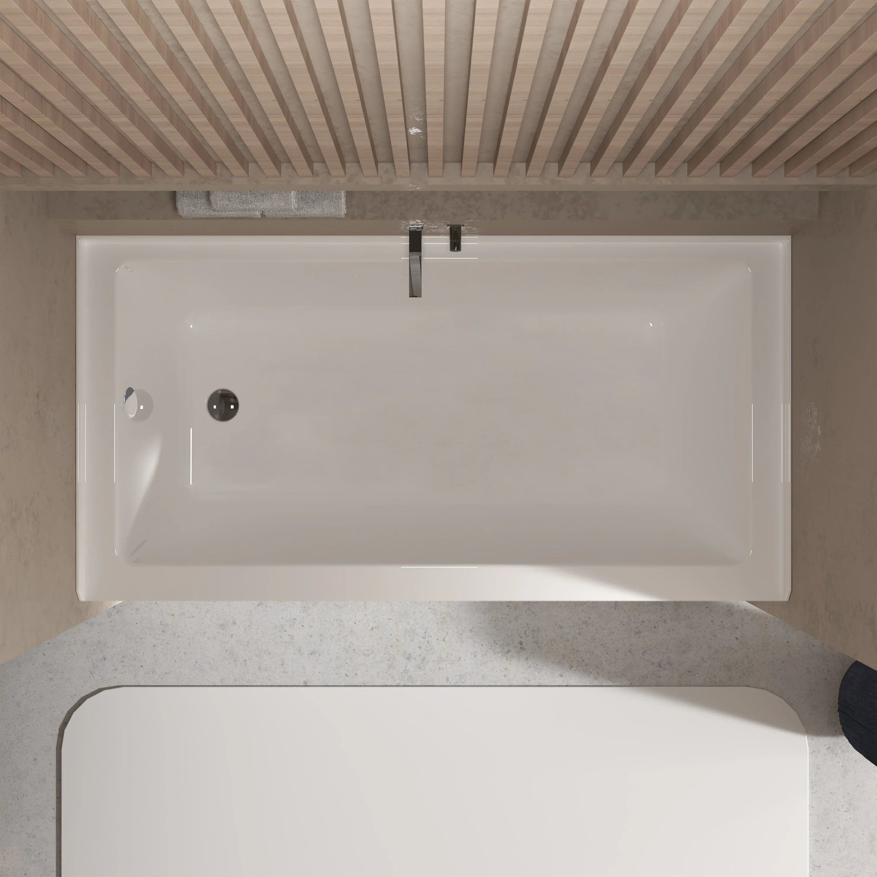 60" x 36" Acrylic Alcove Bathtub - Left Drain