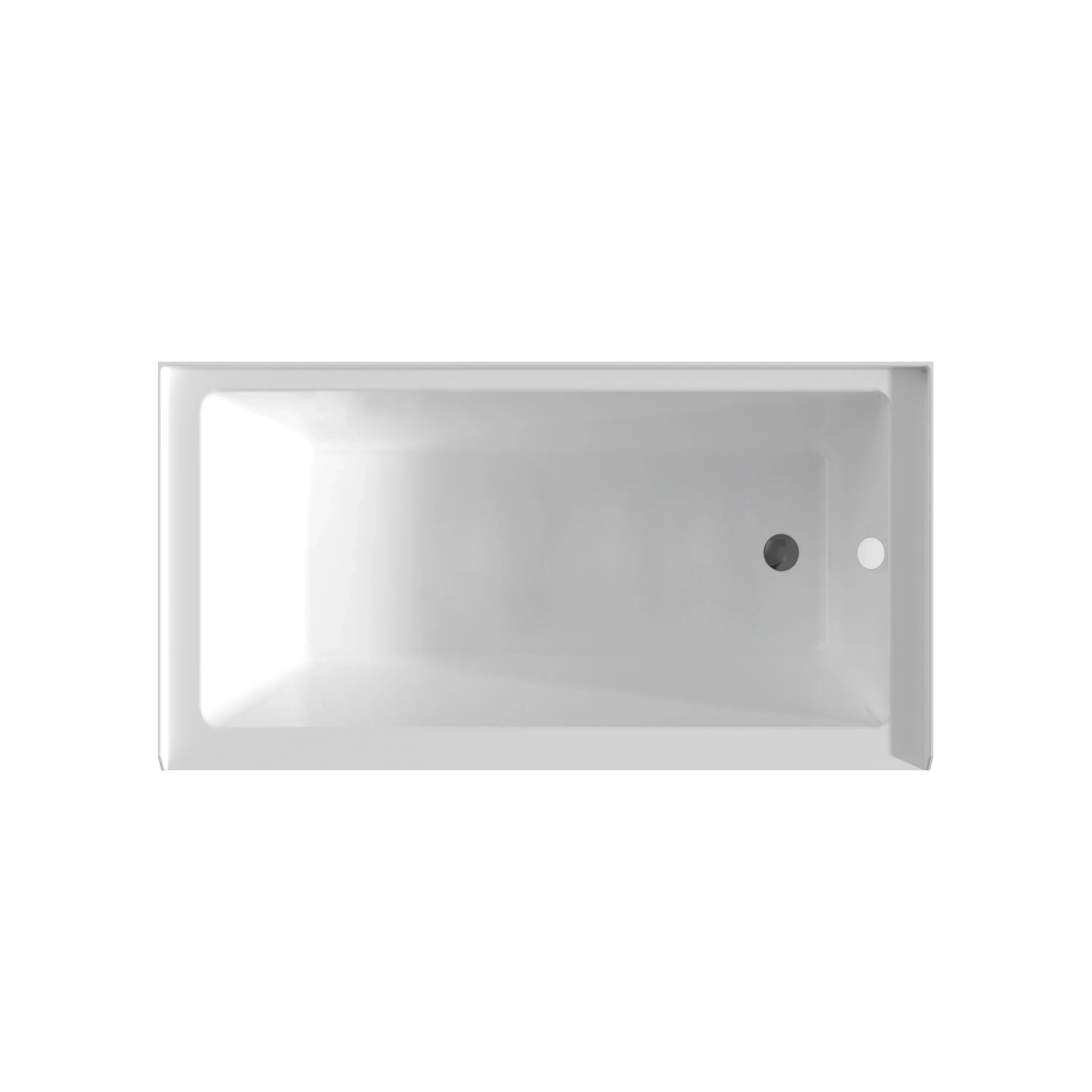 Baignoire en Alcôve en Acrylique 60" x 36" - Option de Drain à Droite ou à Gauche