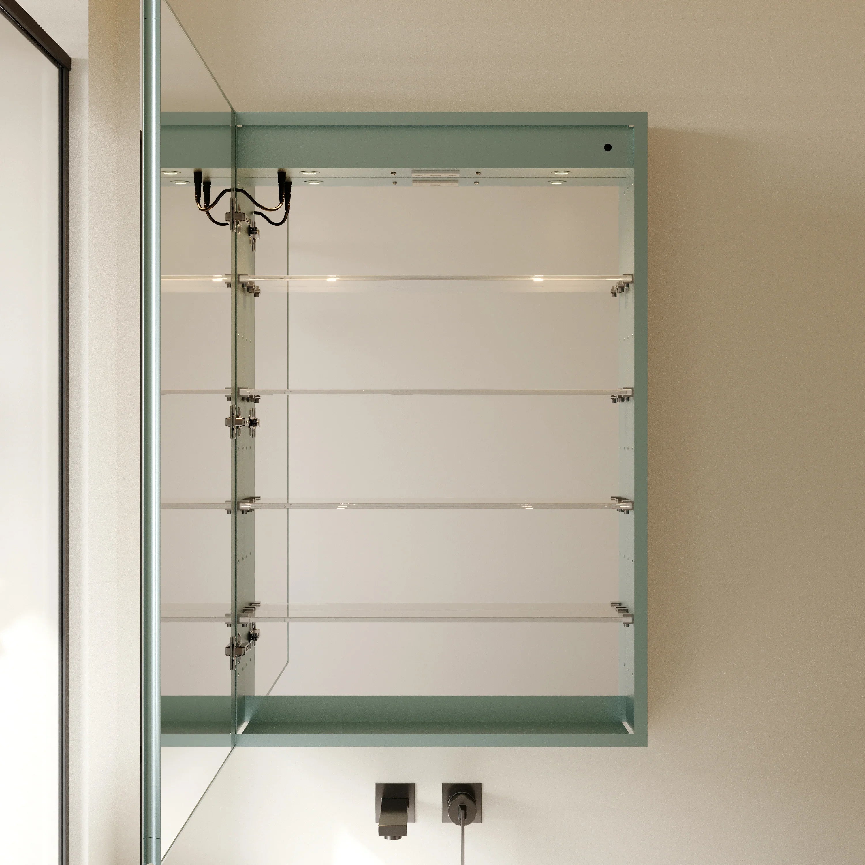 Armoire à Pharmacie à DEL en Aluminium de 24 pouces