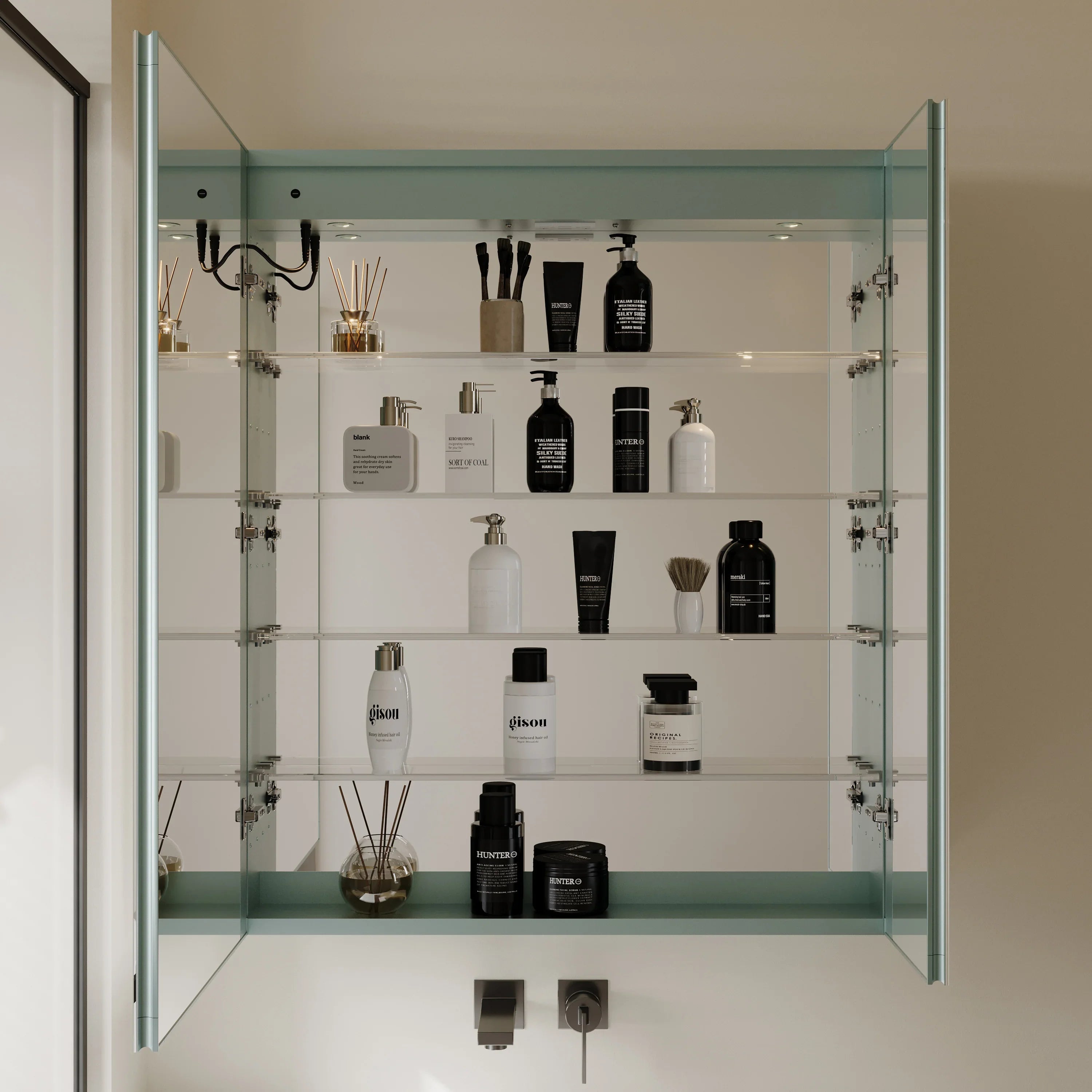 Armoire à Pharmacie à DEL en Aluminium de 30 pouces