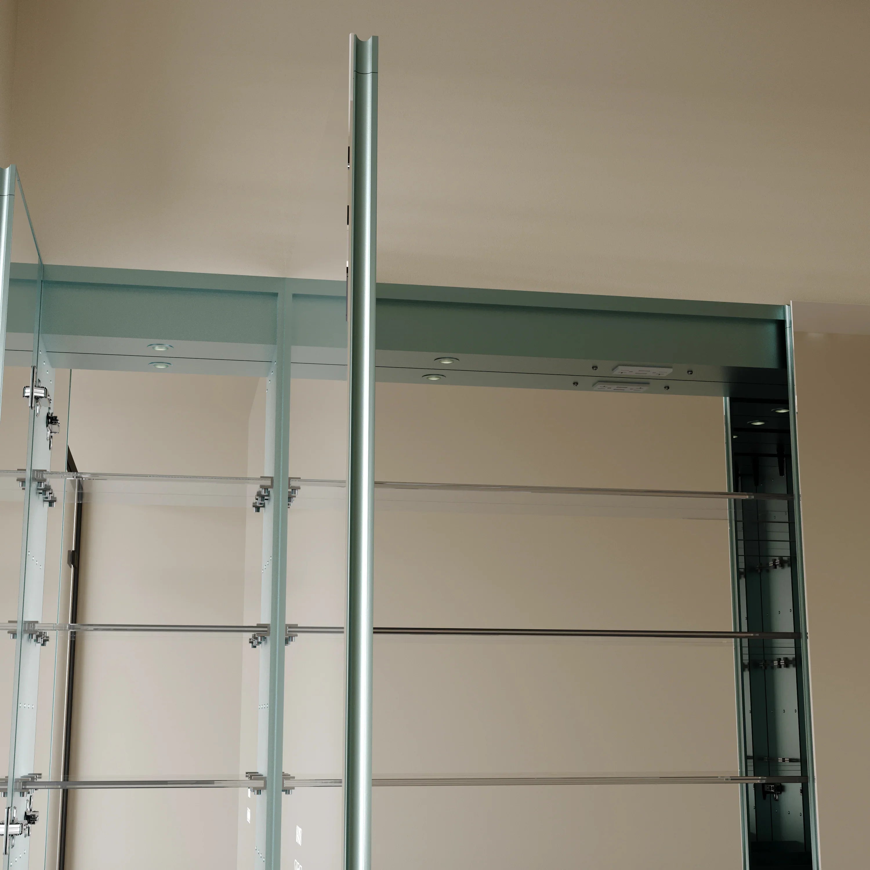 48" Aluminum LED Medicine Cabinet with Anti-Fog Mirror & Smart Features